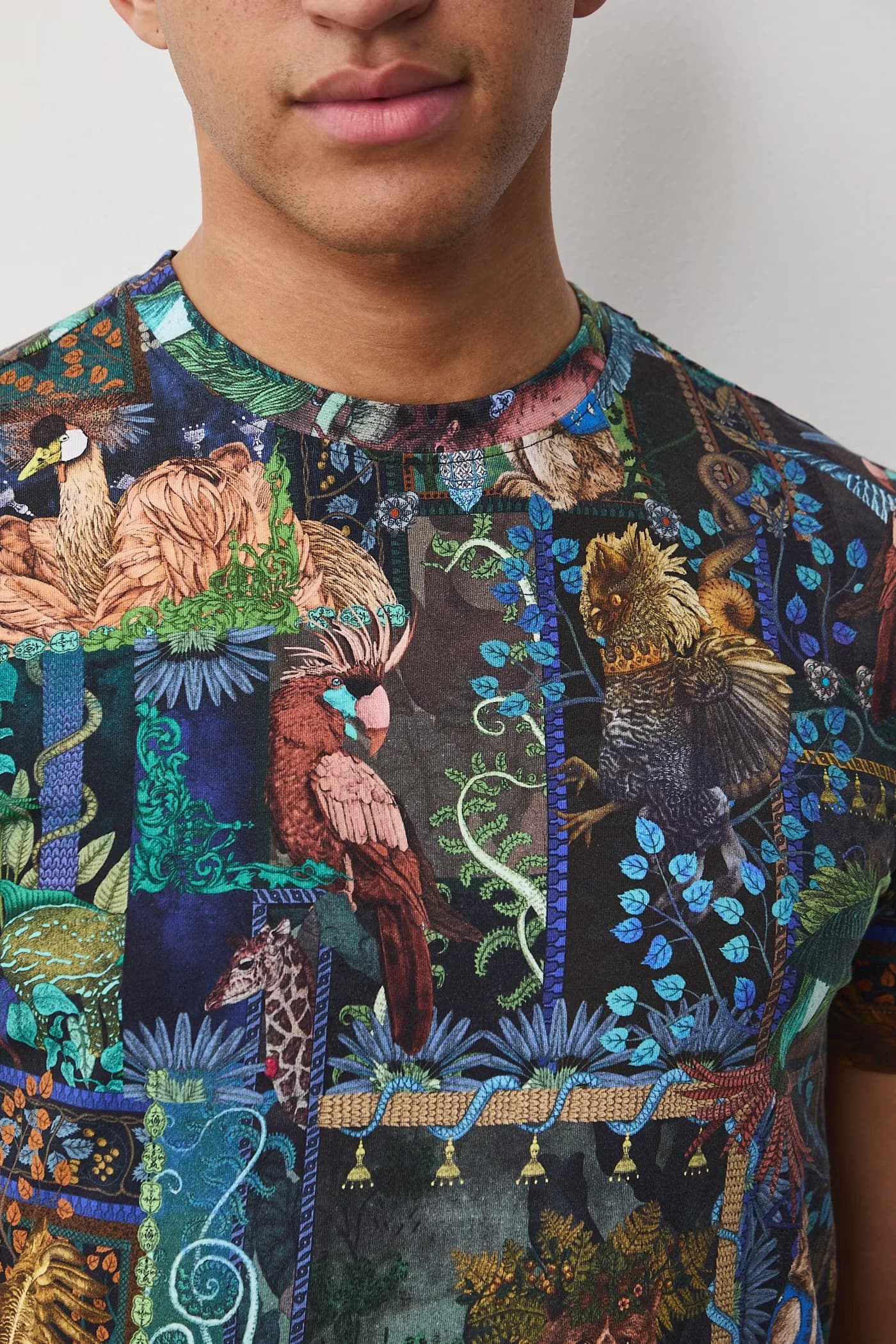 Мужская футболка из хлопка с эластаном - фото 6