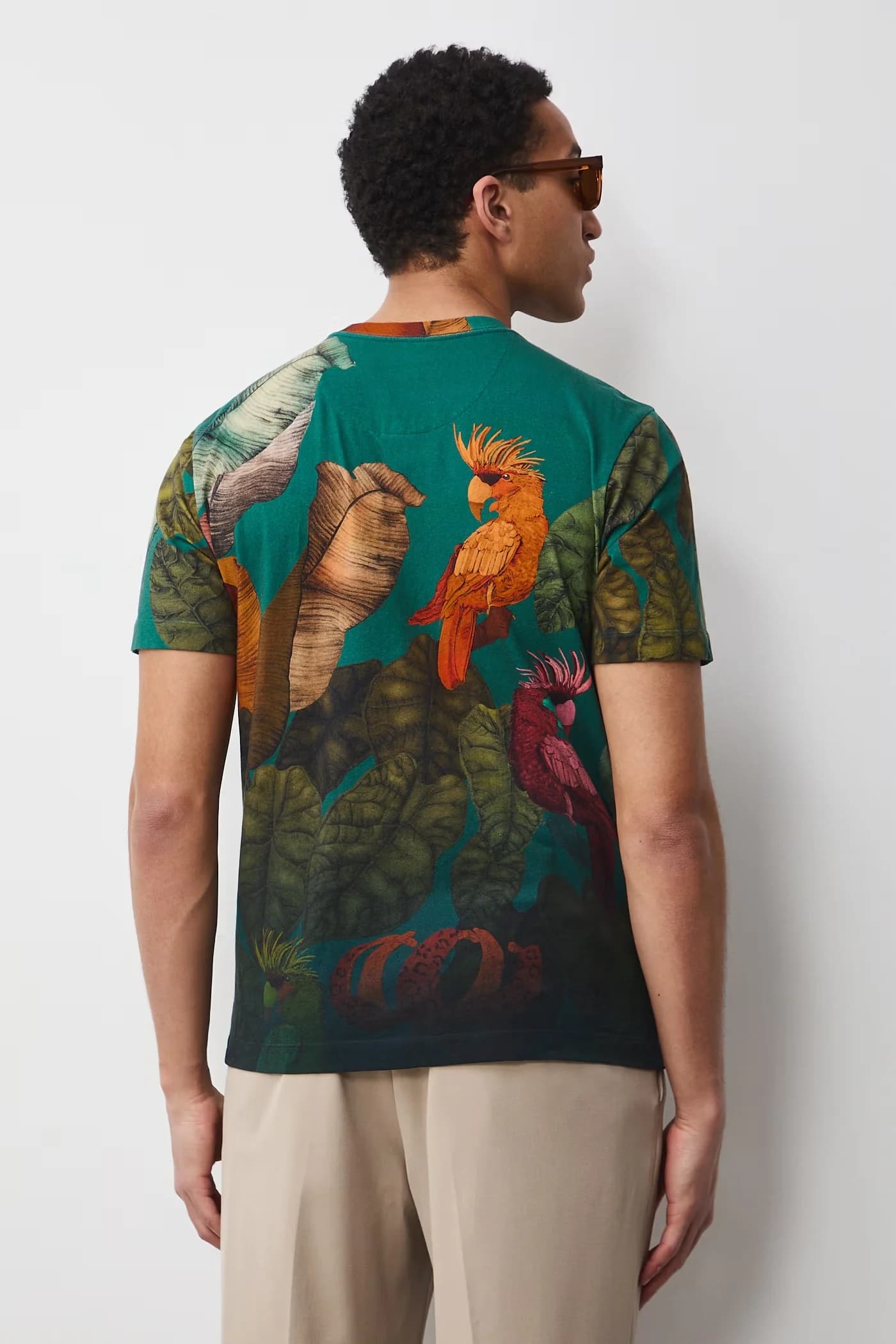 Мужская футболка из хлопка с эластаном - фото 4