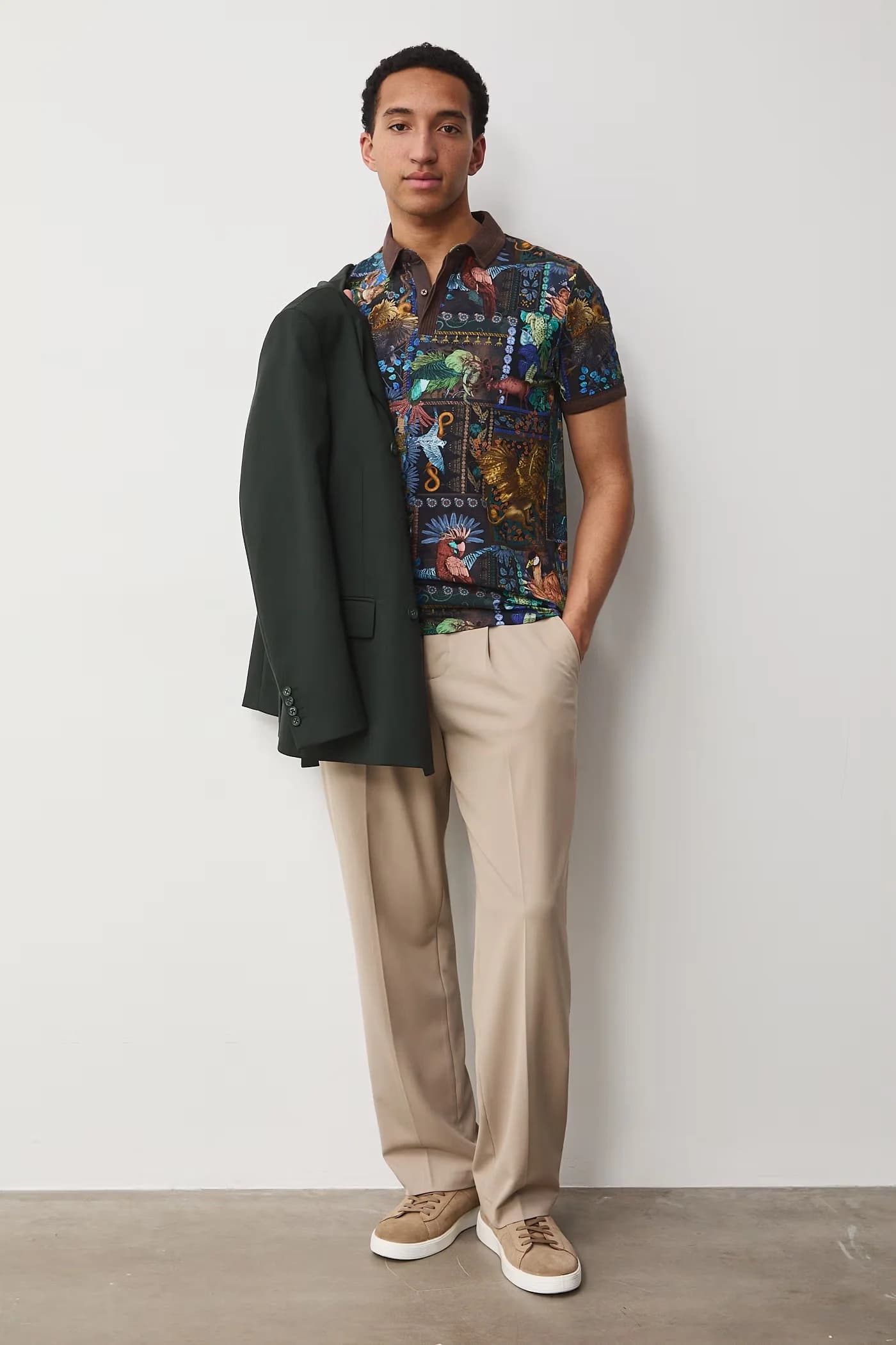 Мужское поло из хлопка с эластаном - фото 2