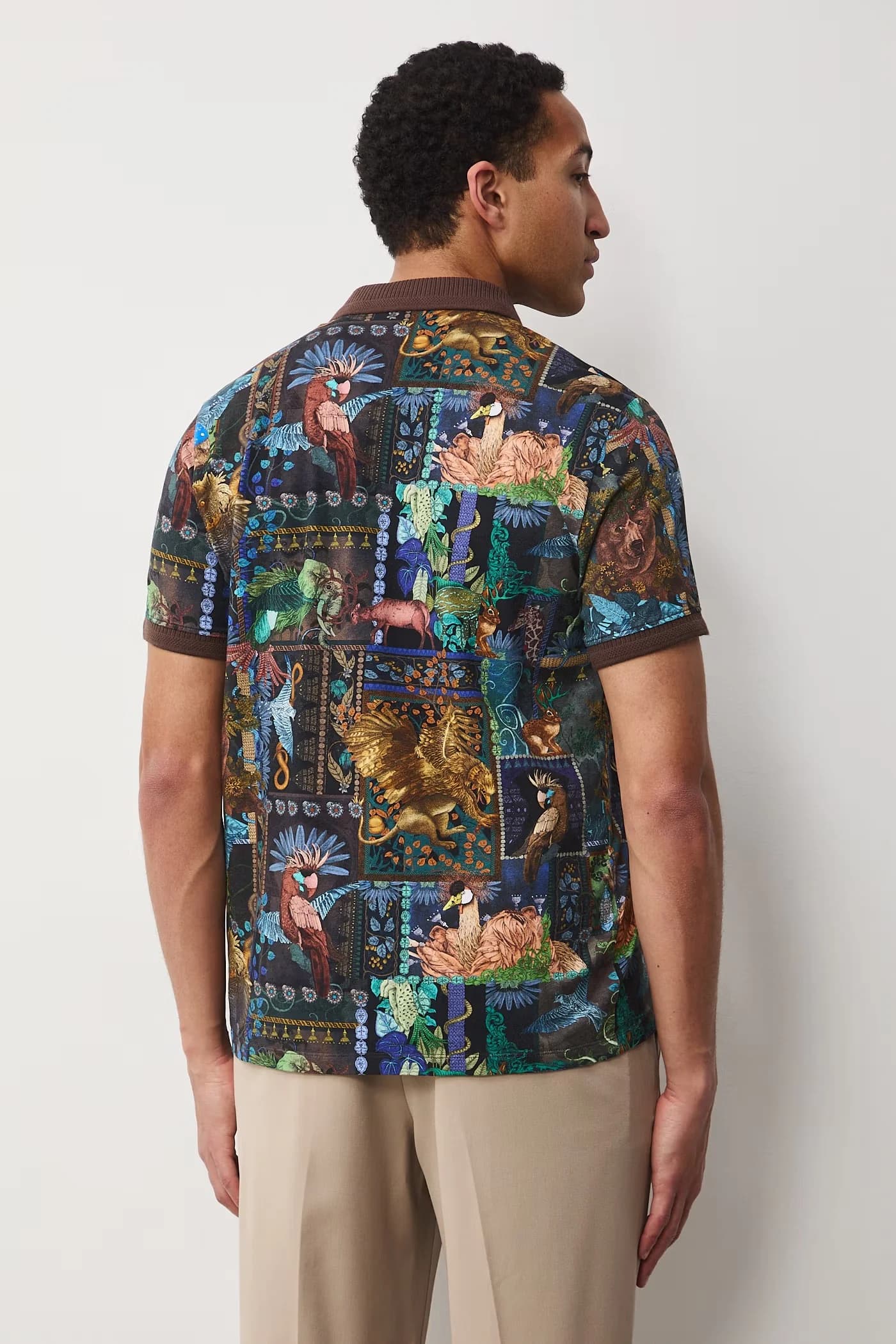 Мужское поло из хлопка с эластаном - фото 4