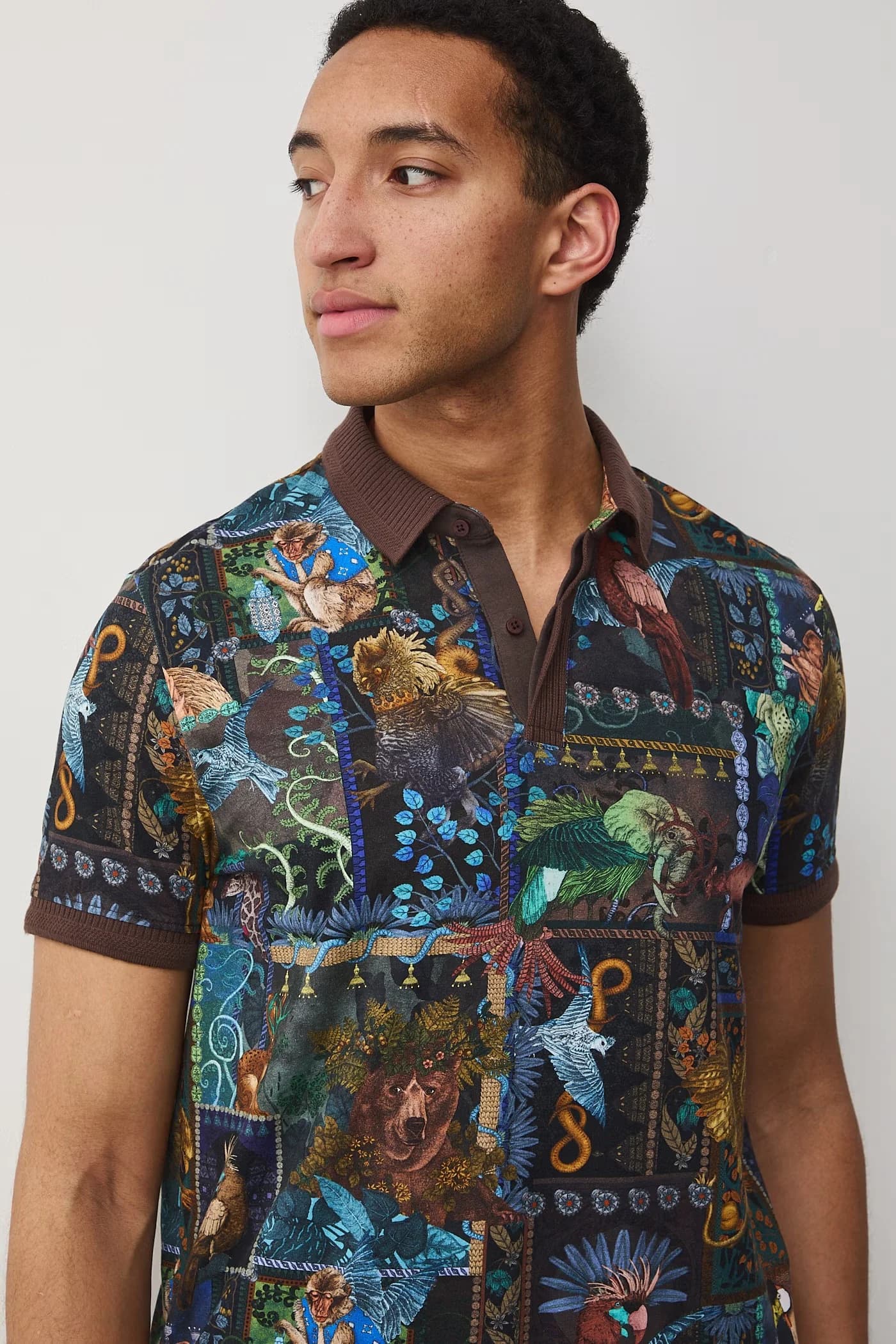 Мужское поло из хлопка с эластаном - фото 5