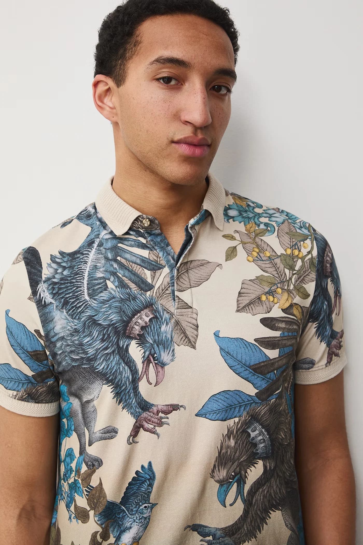 Мужское поло из хлопка с эластаном - фото 5