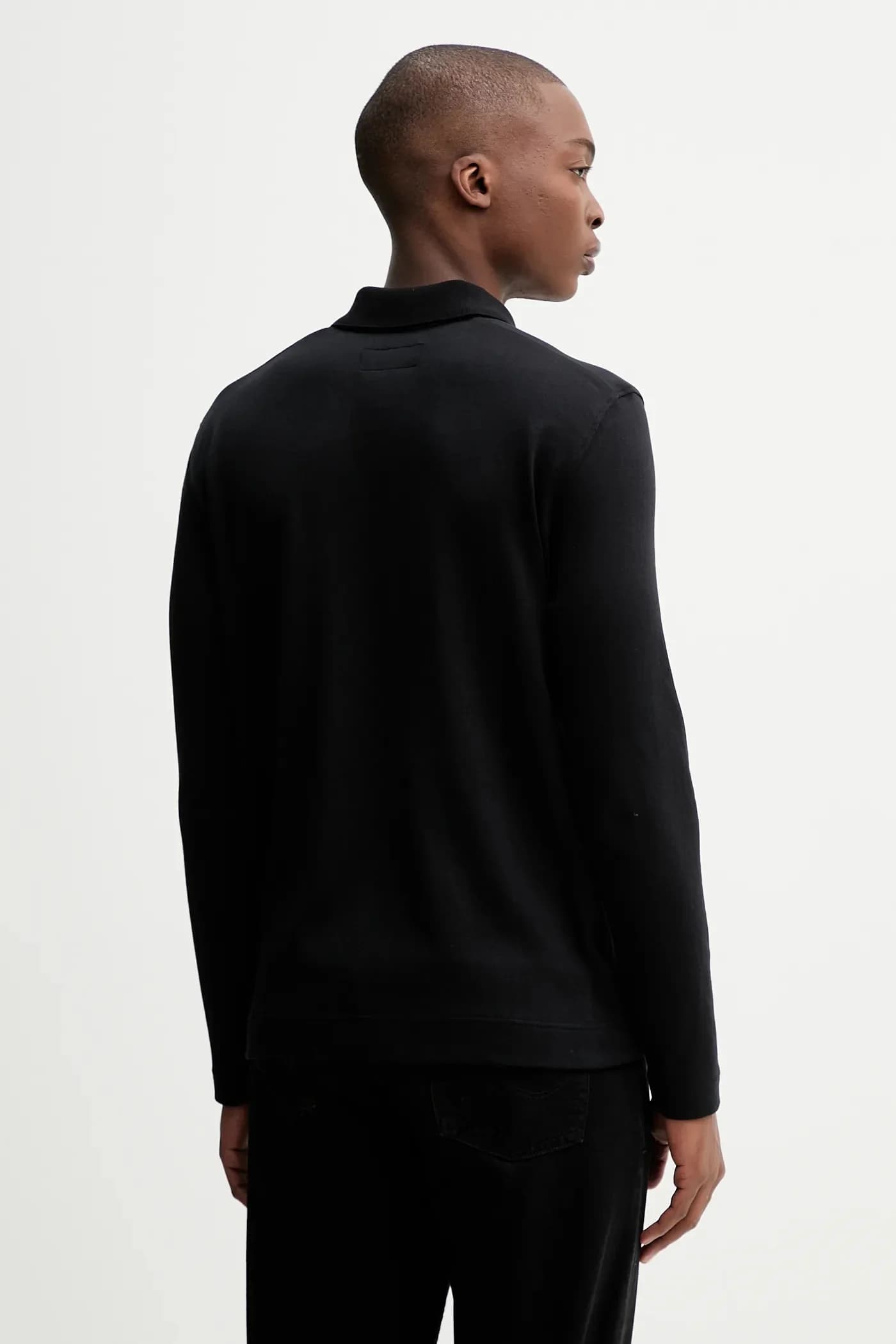 Хлопковая рубашка с длинным рукавом - фото 3