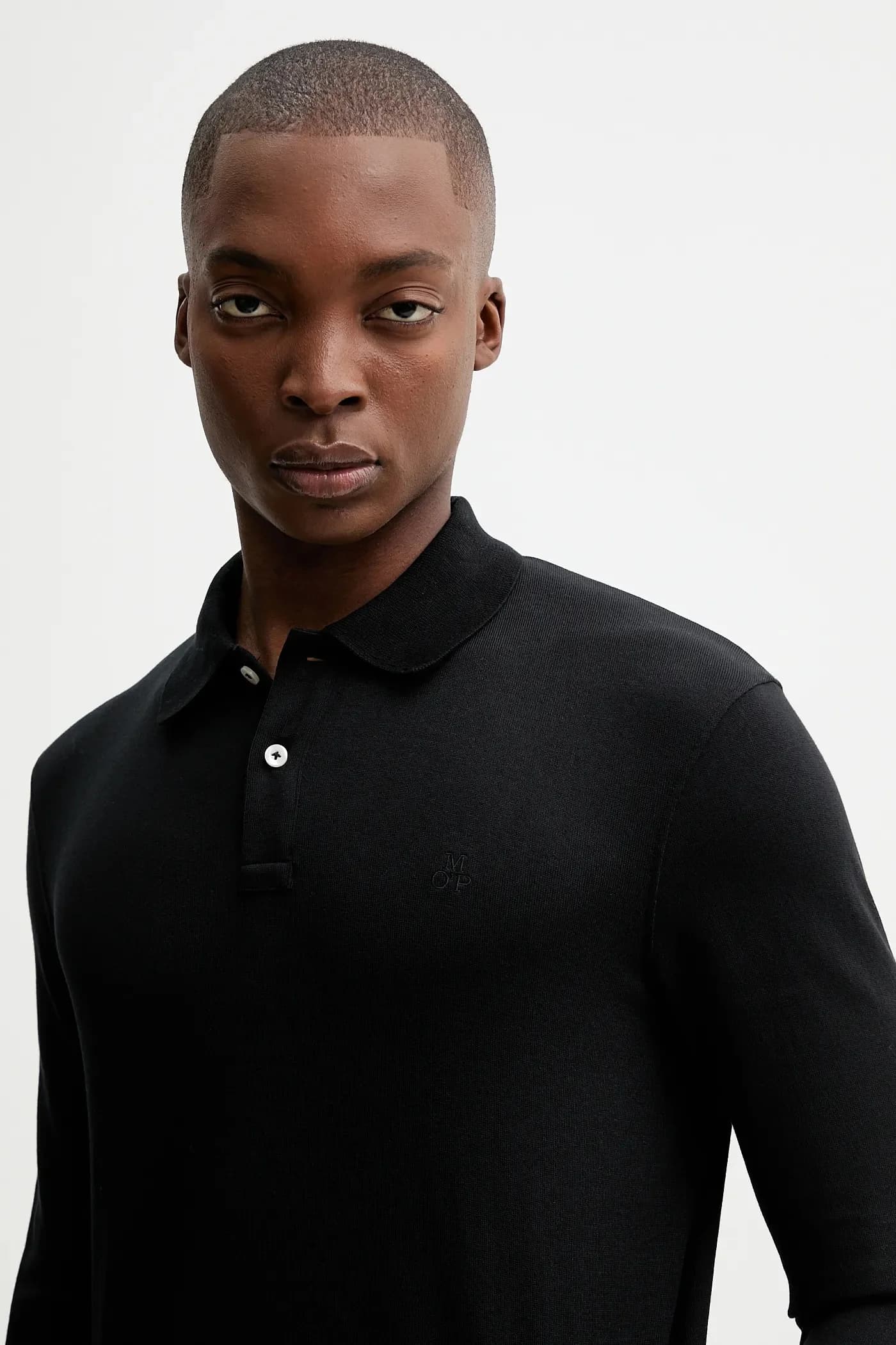 Хлопковая рубашка с длинным рукавом - фото 4