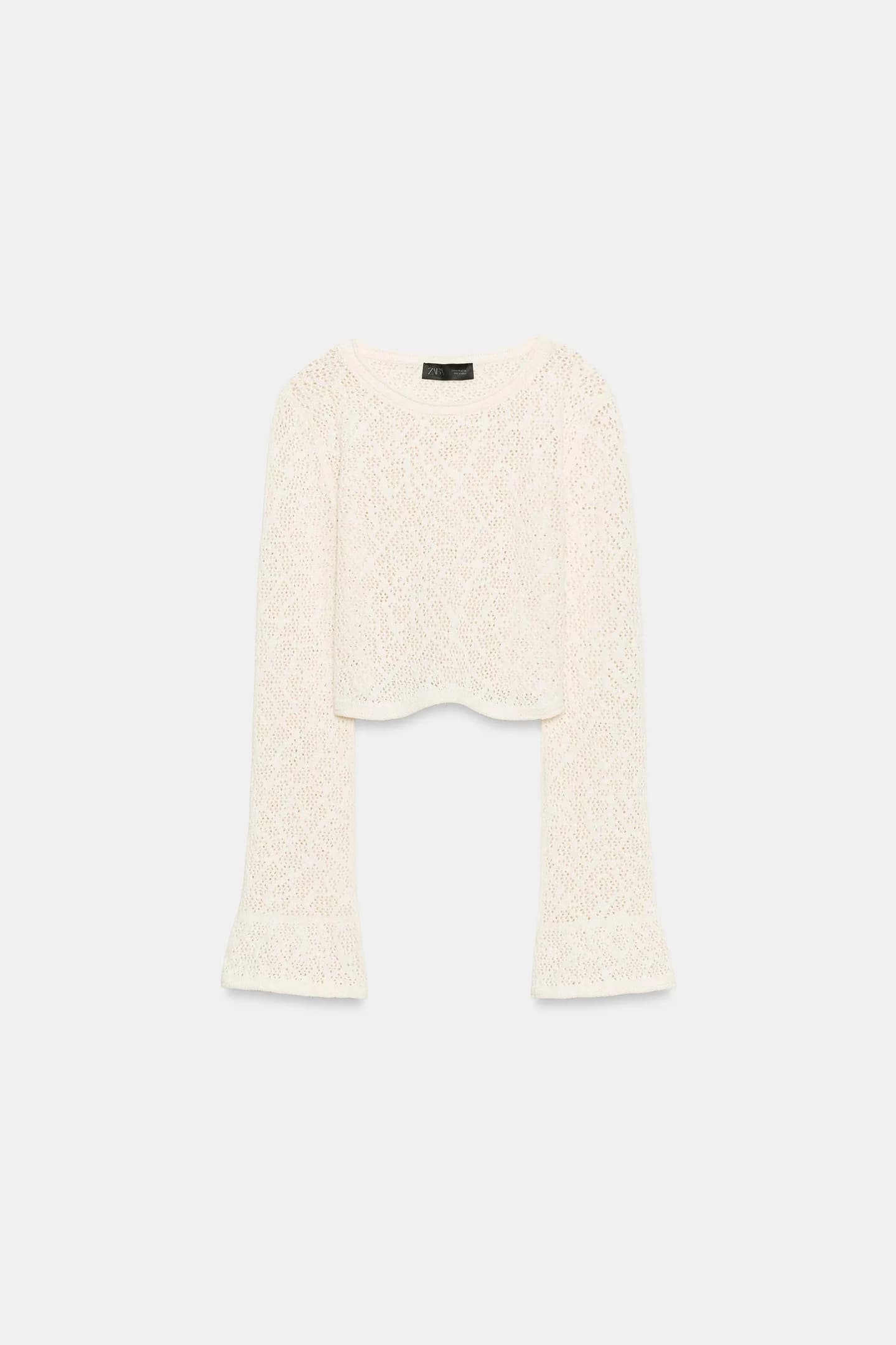 КОРОТКИЙ ТРИКОТАЖНЫЙ ТОП ПУАНТЕЛЬ