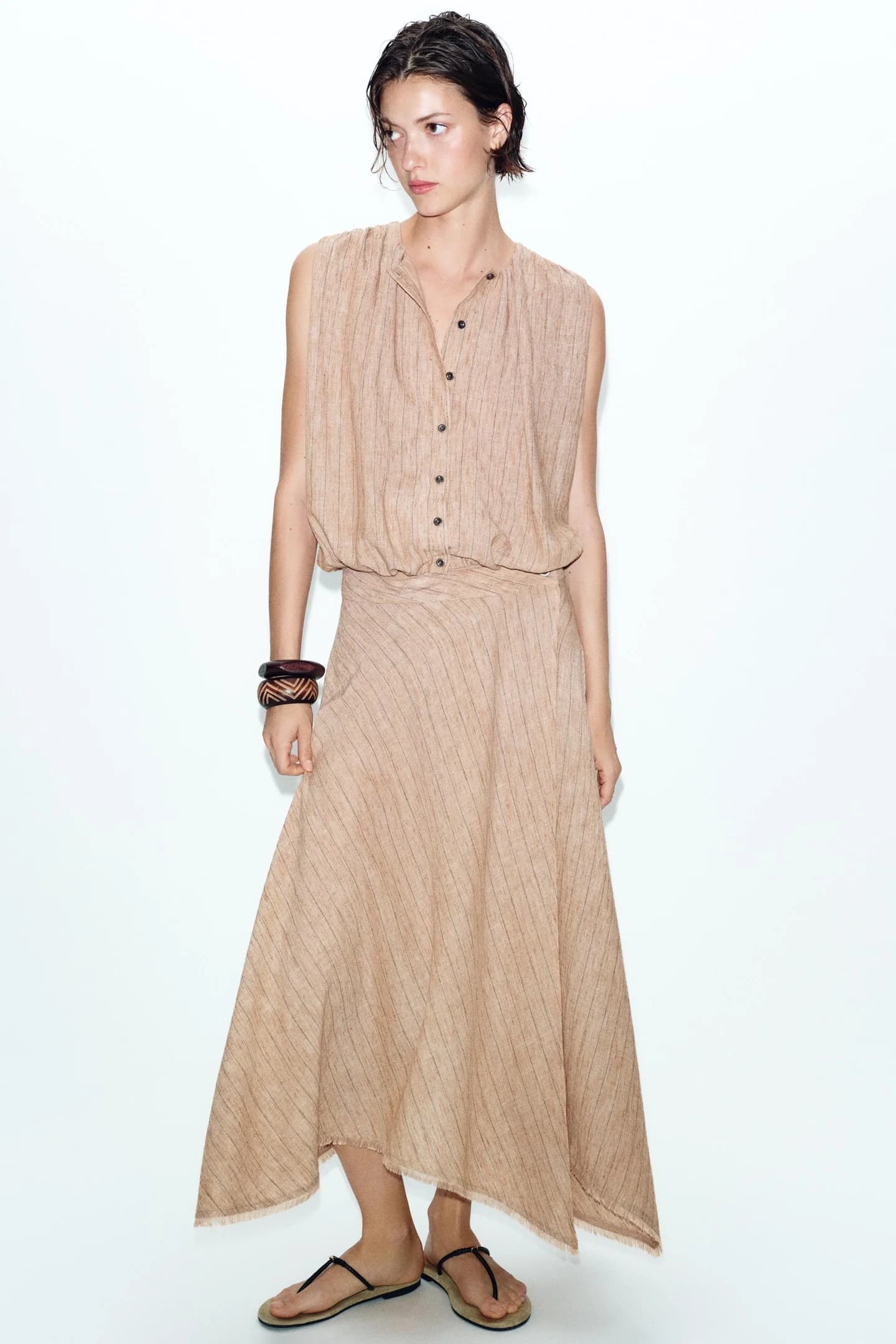 ТОП В ПОЛОСКУ С Пышными РУКАВАМИ - фото 2