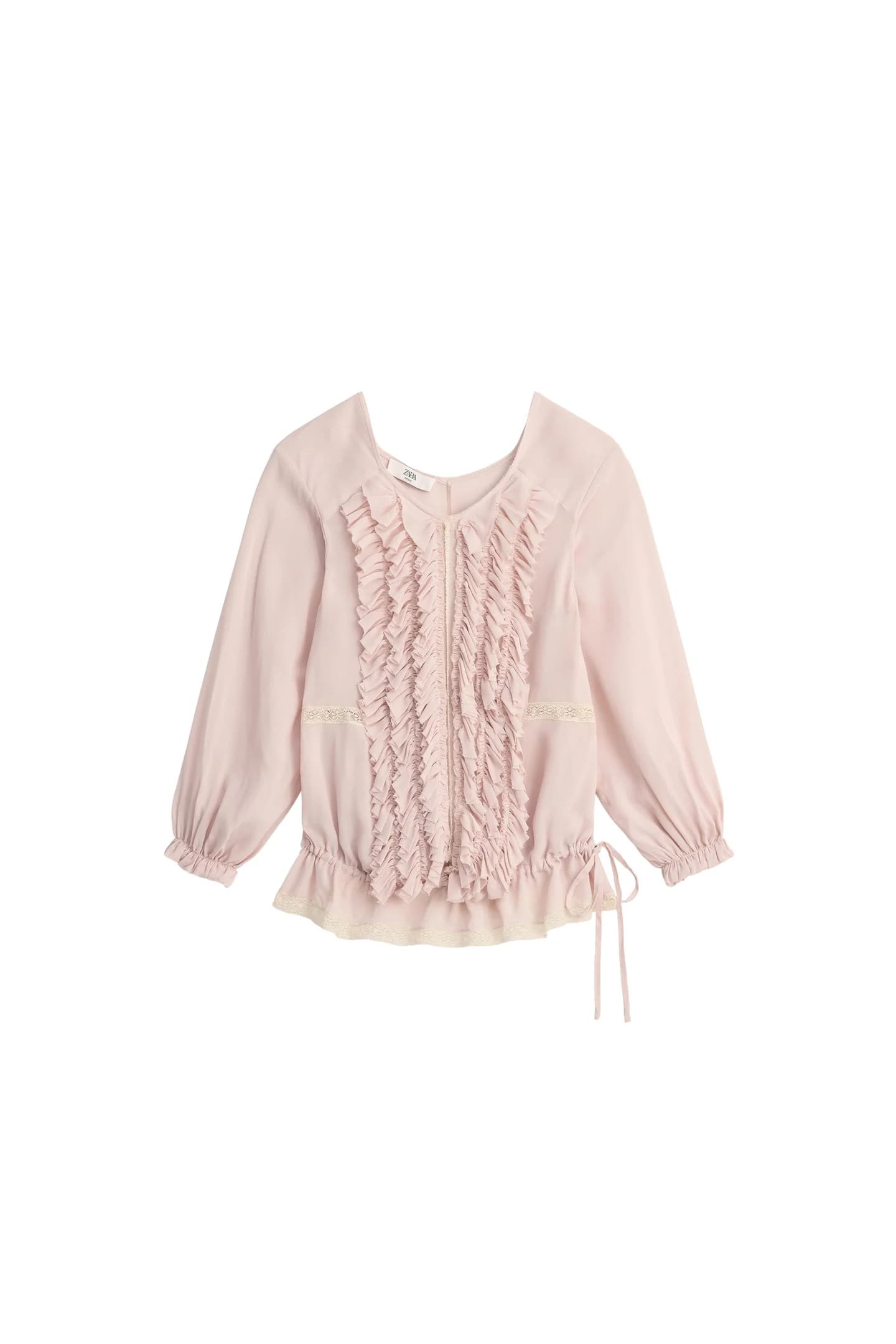 РУБАШКА ОГРАНИЧЕННОГО ВЫПУСКА С ВОРОТКАМИ И КРУЖЕВОМ - фото 3