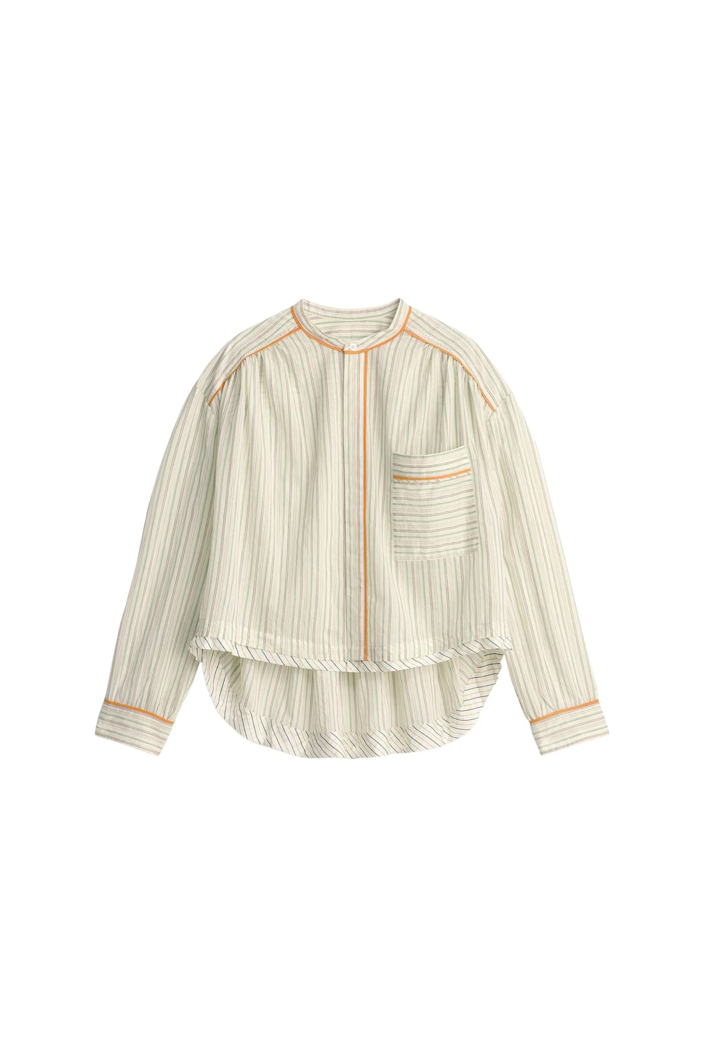 РУБАШКА В ПОЛОСКУ, ОГРАНИЧЕННАЯ ВЫПУСКА - фото 3