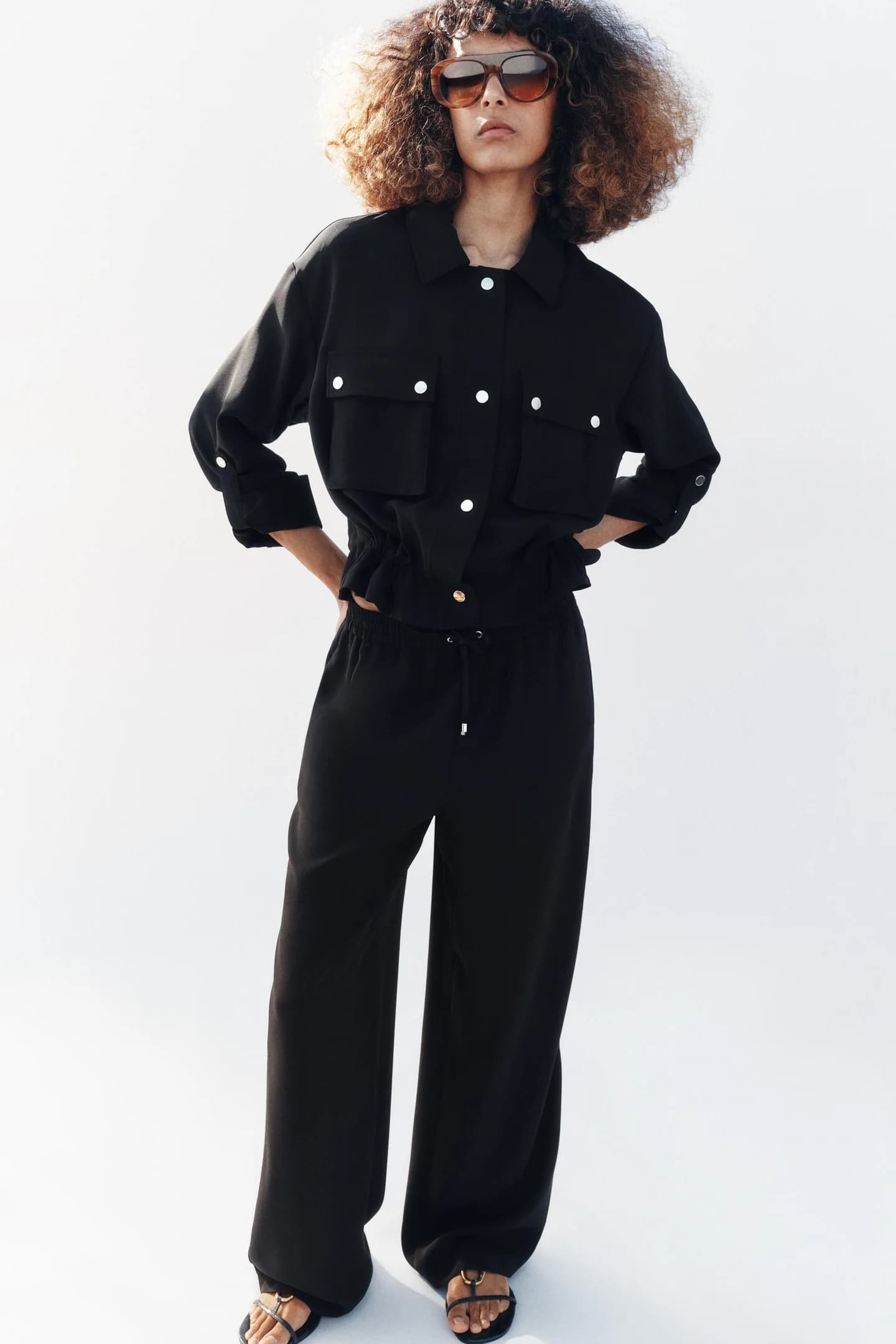 КУРТКА САФАРИ С ЗАКАННЫМИ РУКАВАМИ - фото 2