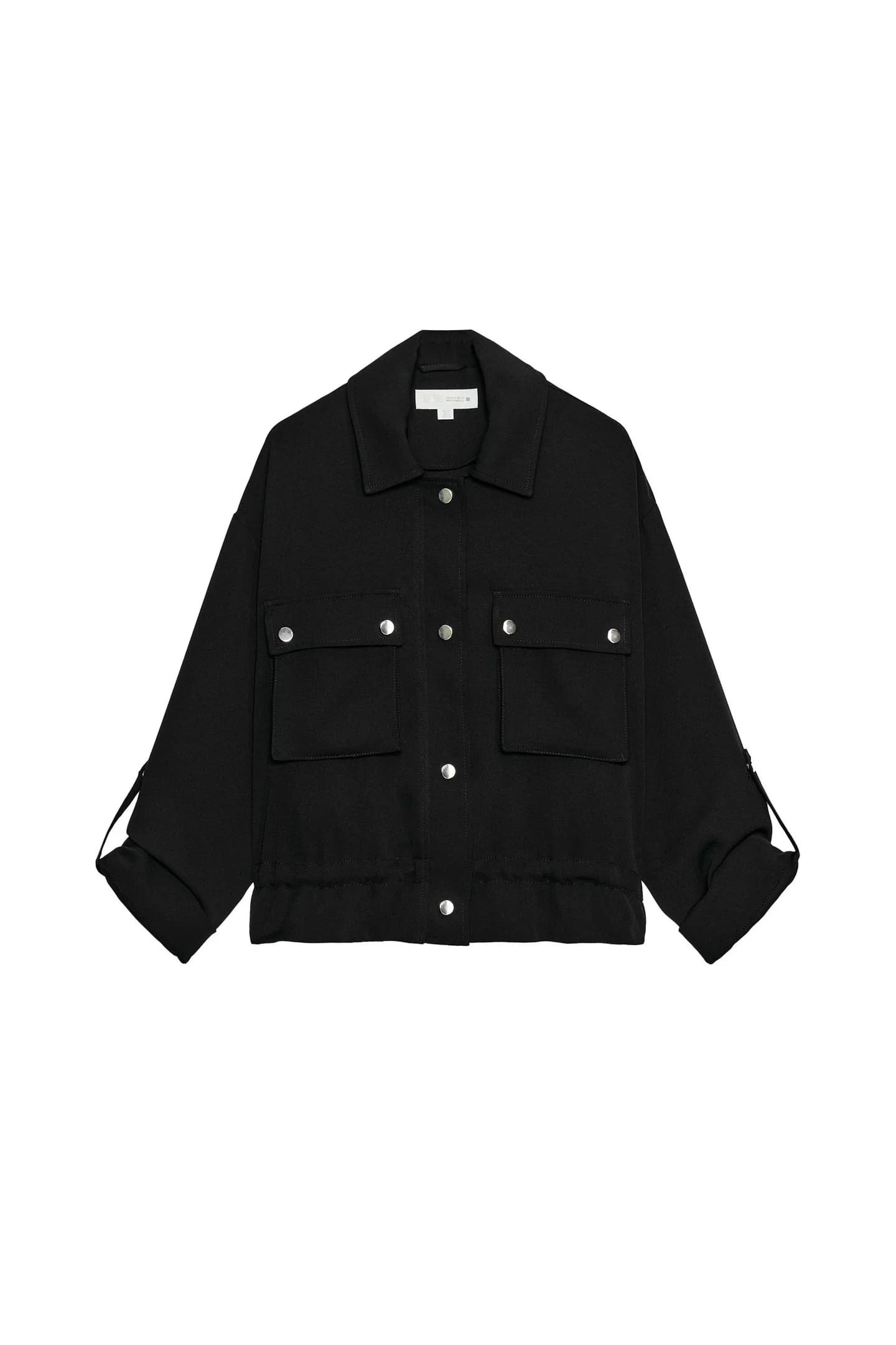 КУРТКА САФАРИ С ЗАКАННЫМИ РУКАВАМИ - фото 3