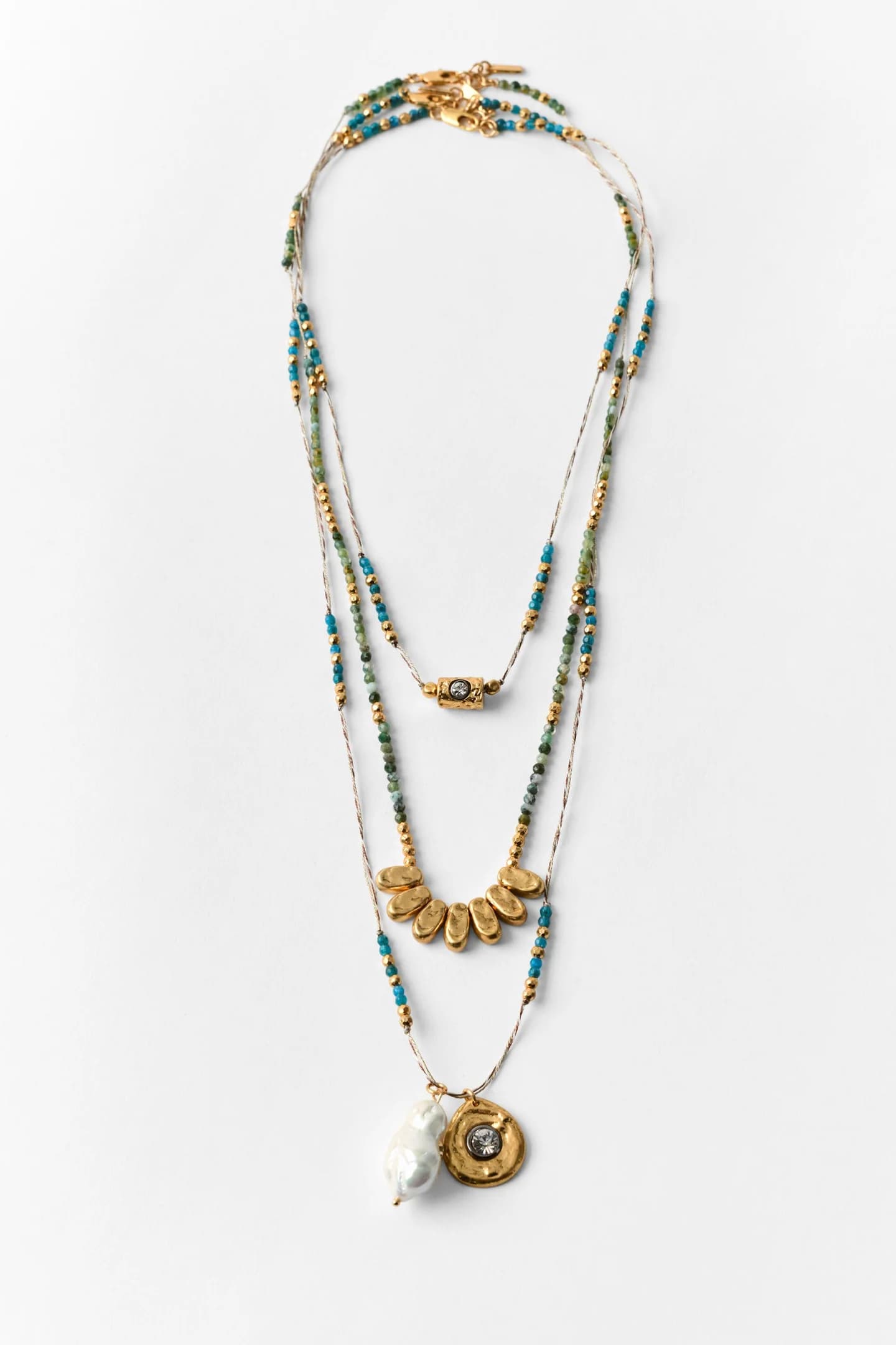 НАБОР ИЗ 3-Х ЦЕПОЧЕК С БУСЕРАМИ