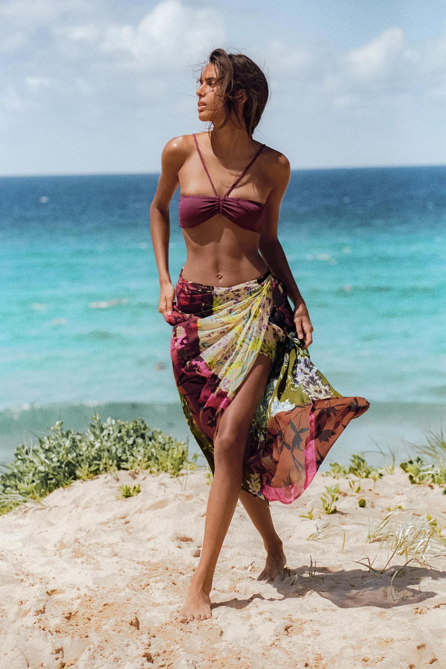 ВОЛНА ЮБКА С ПРИНТОМ И ДРАПировкой - фото 3