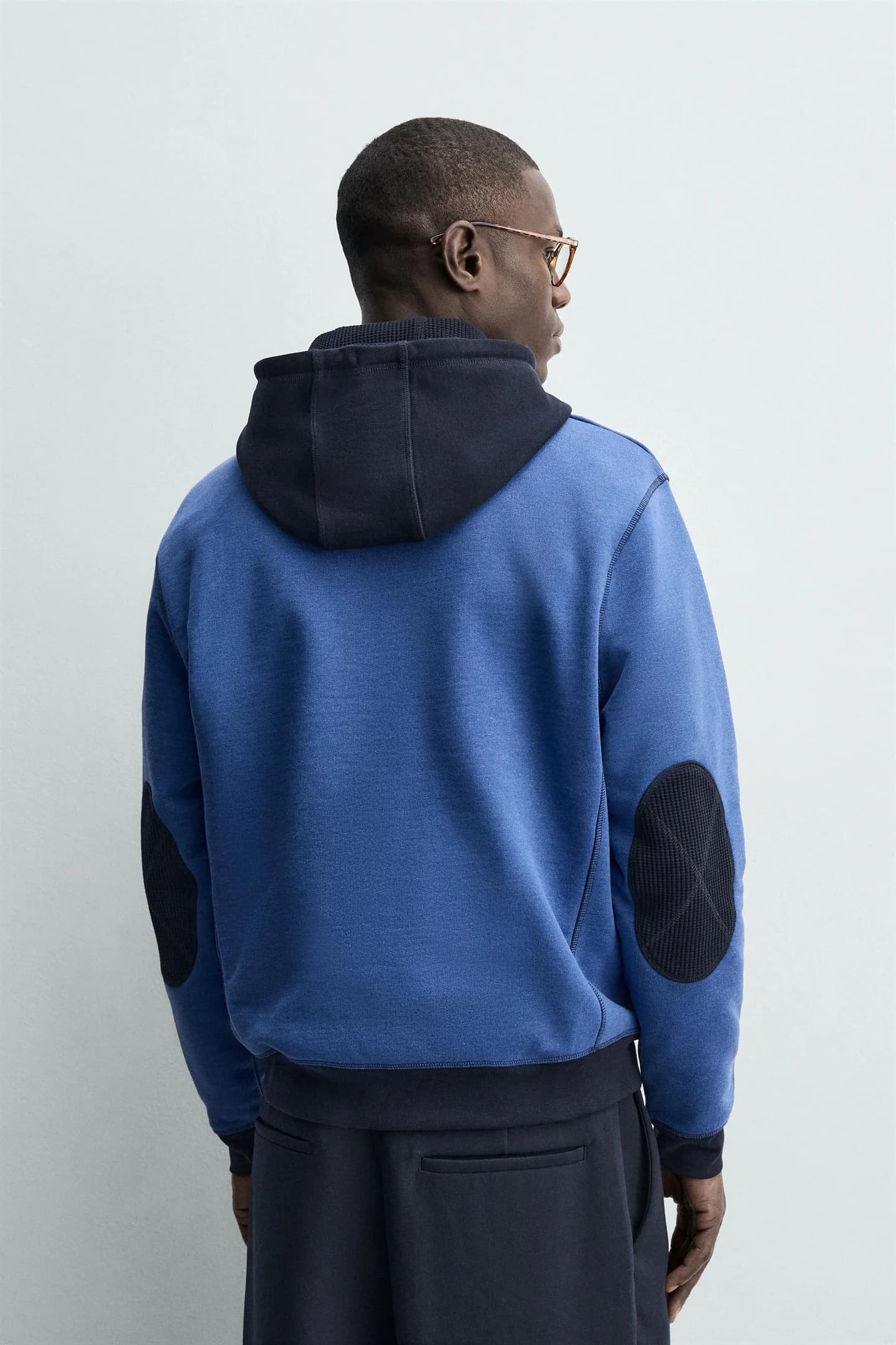 ХУДИ COLOR BLOCK С ВАФЕЛЬНОЙ ТЕКСТУРОЙ - фото 2