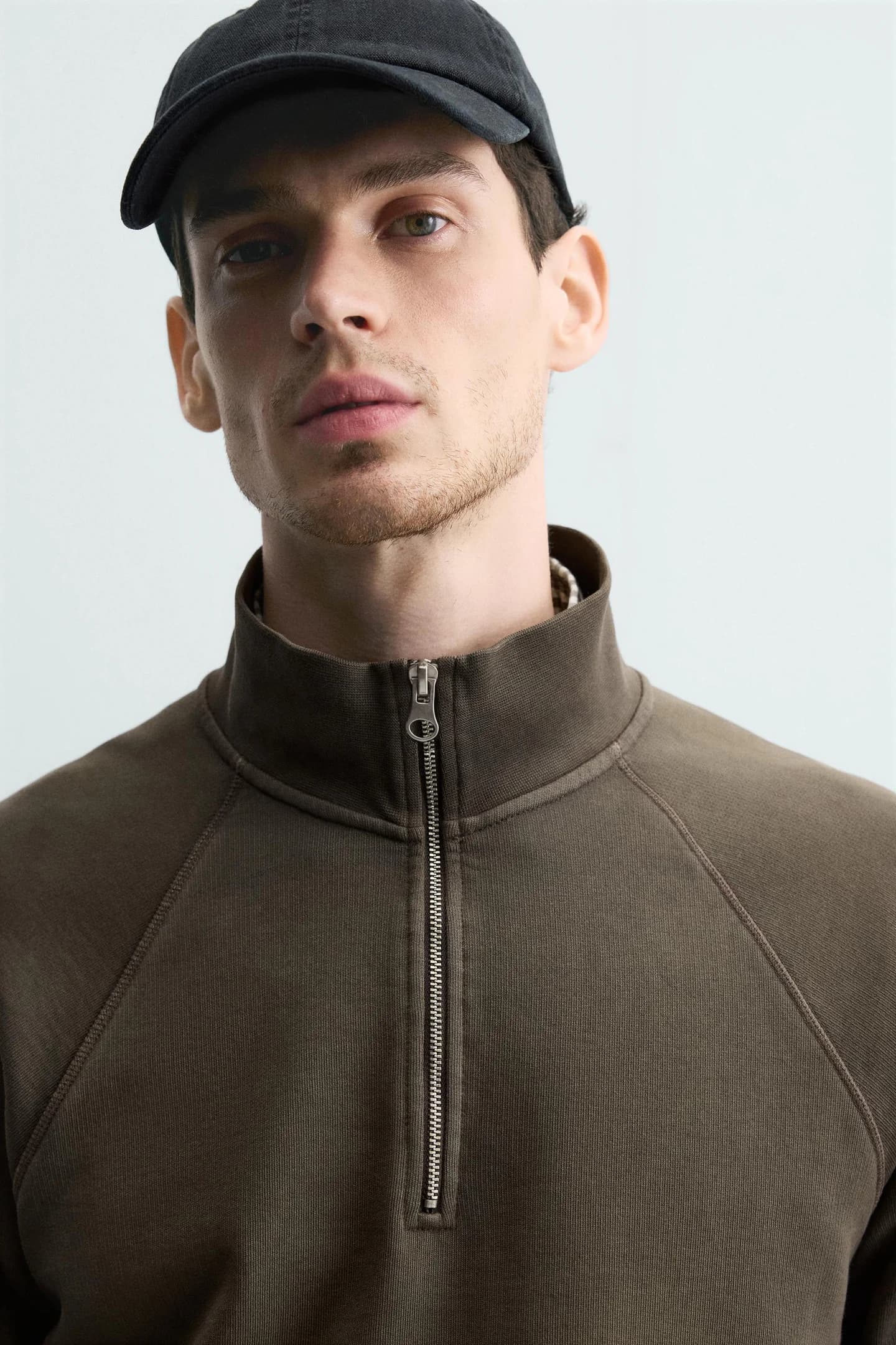 СВИТШОТ С ЭФФЕКТОМ СТИРКИ НА МОЛНИИ - фото 2