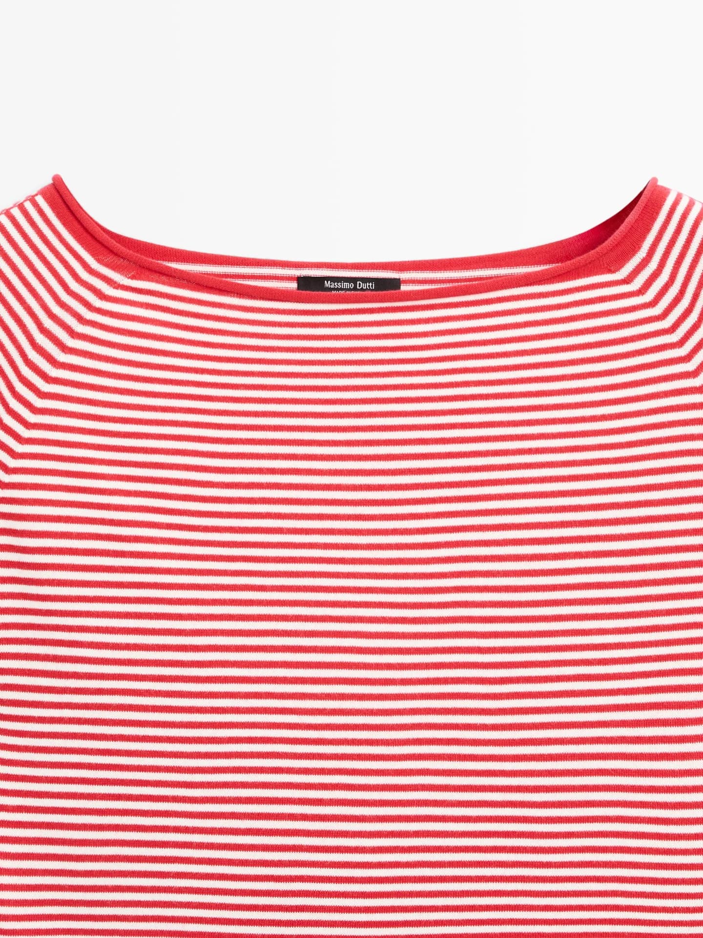 Полосатый хлопковый вязаный свитер - фото 22