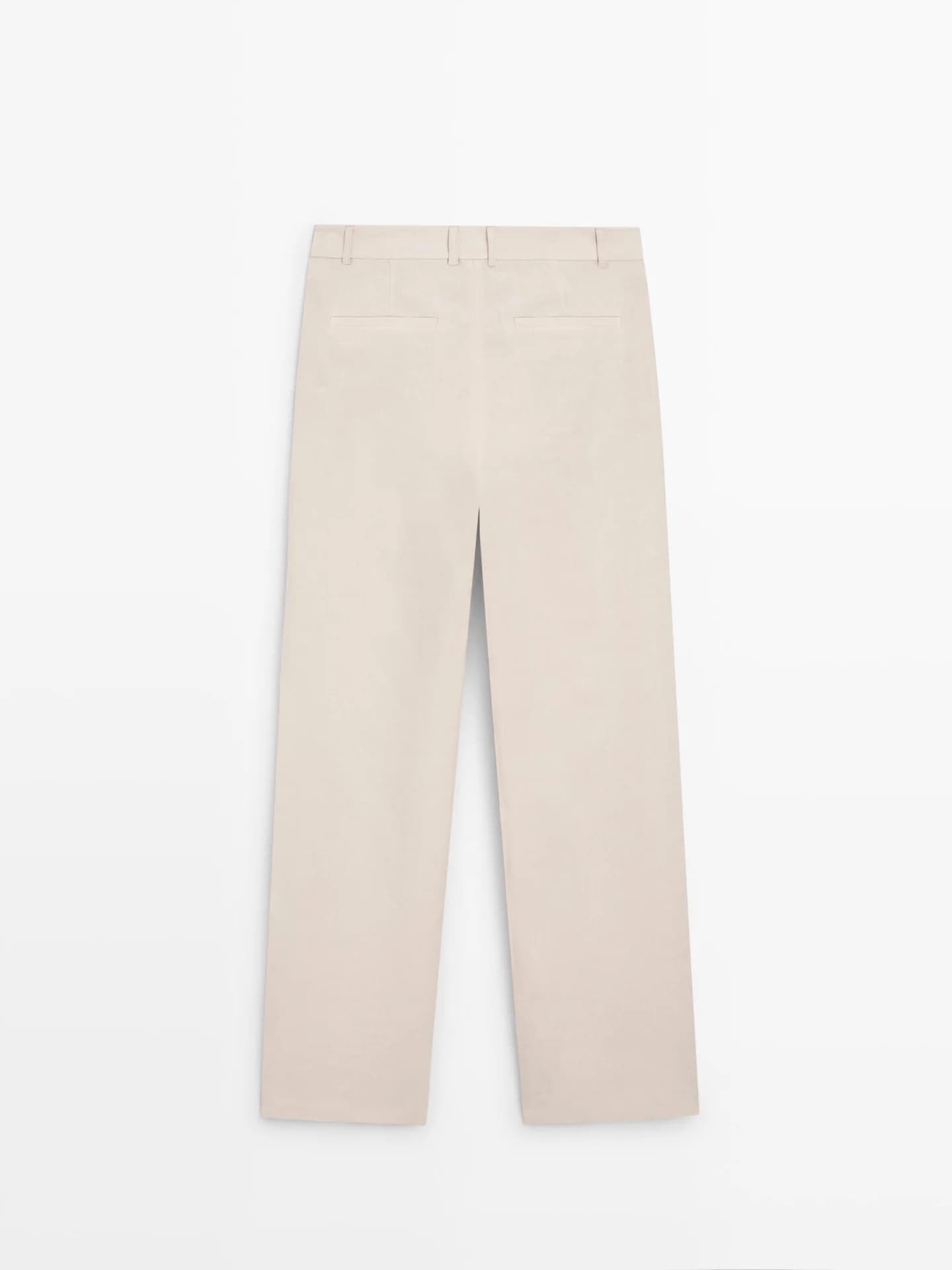 Брюки свободного кроя из 100% льна. - фото 3