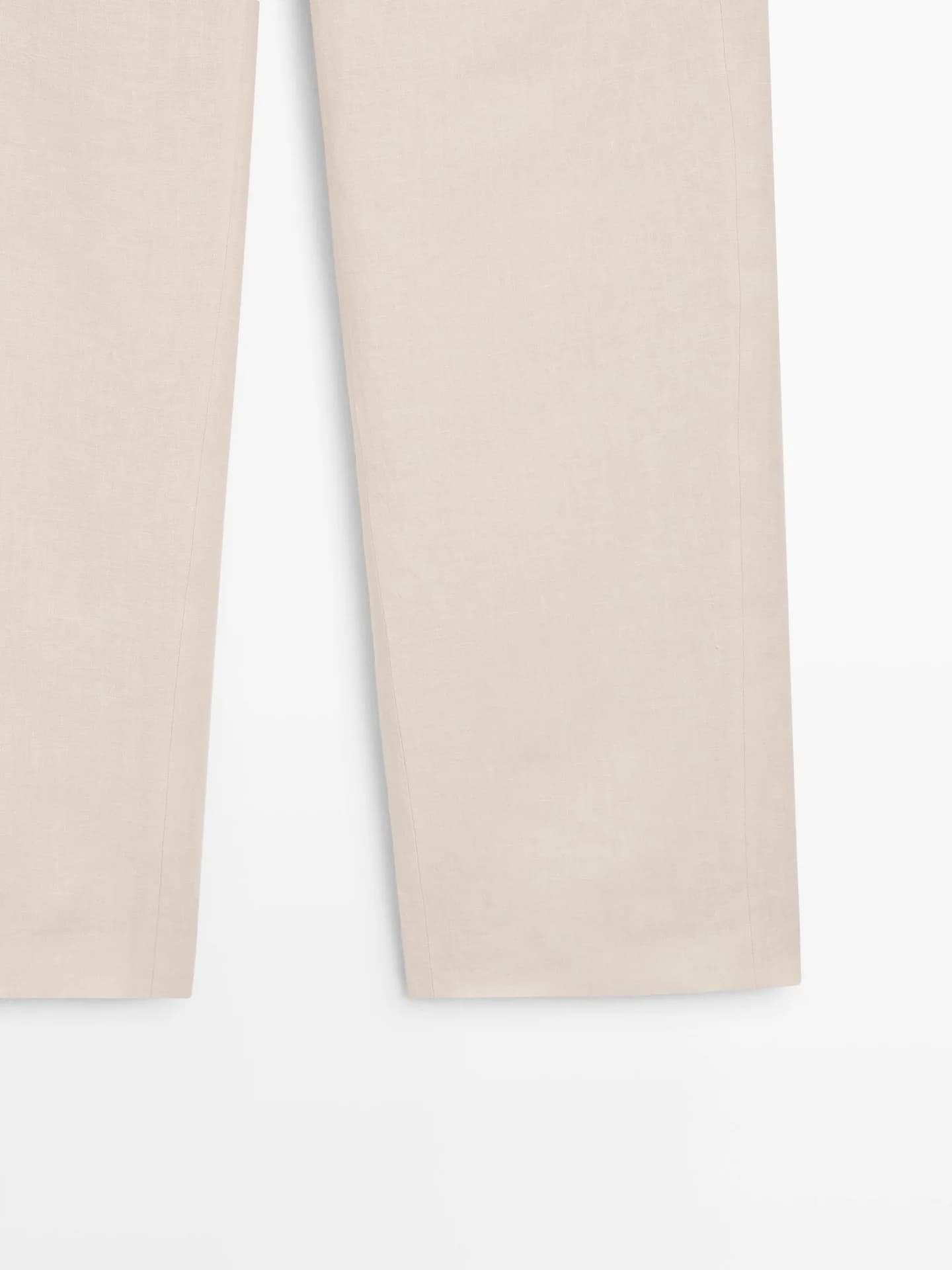 Брюки свободного кроя из 100% льна. - фото 8