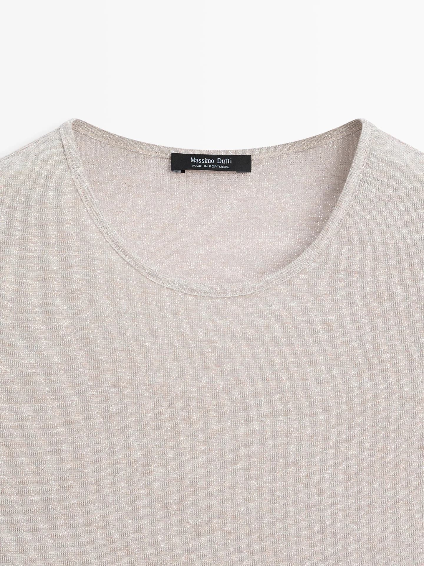 Футболка с короткими рукавами и блестящей деталью - фото 13