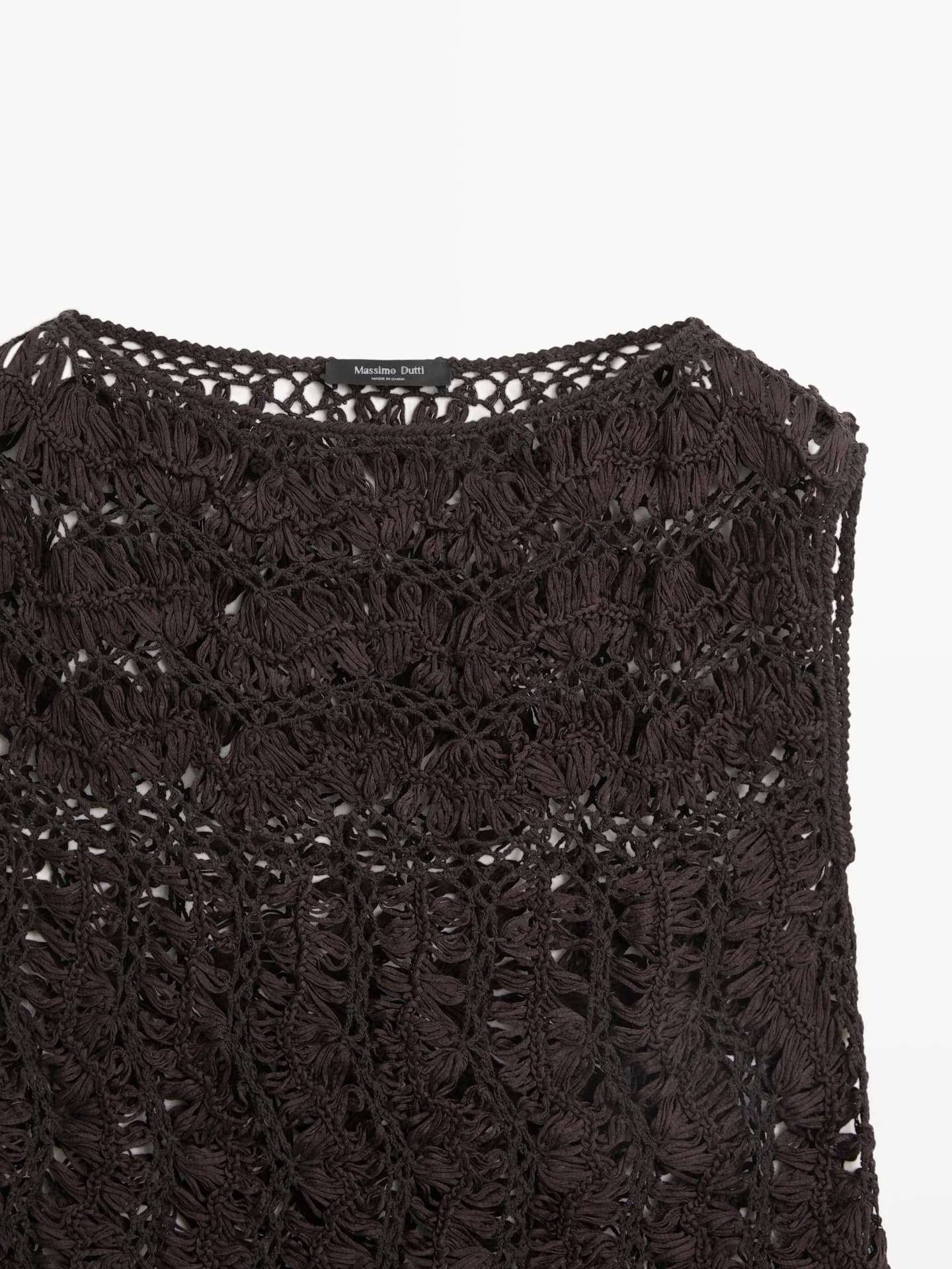 Вязаный топ крючком - фото 6