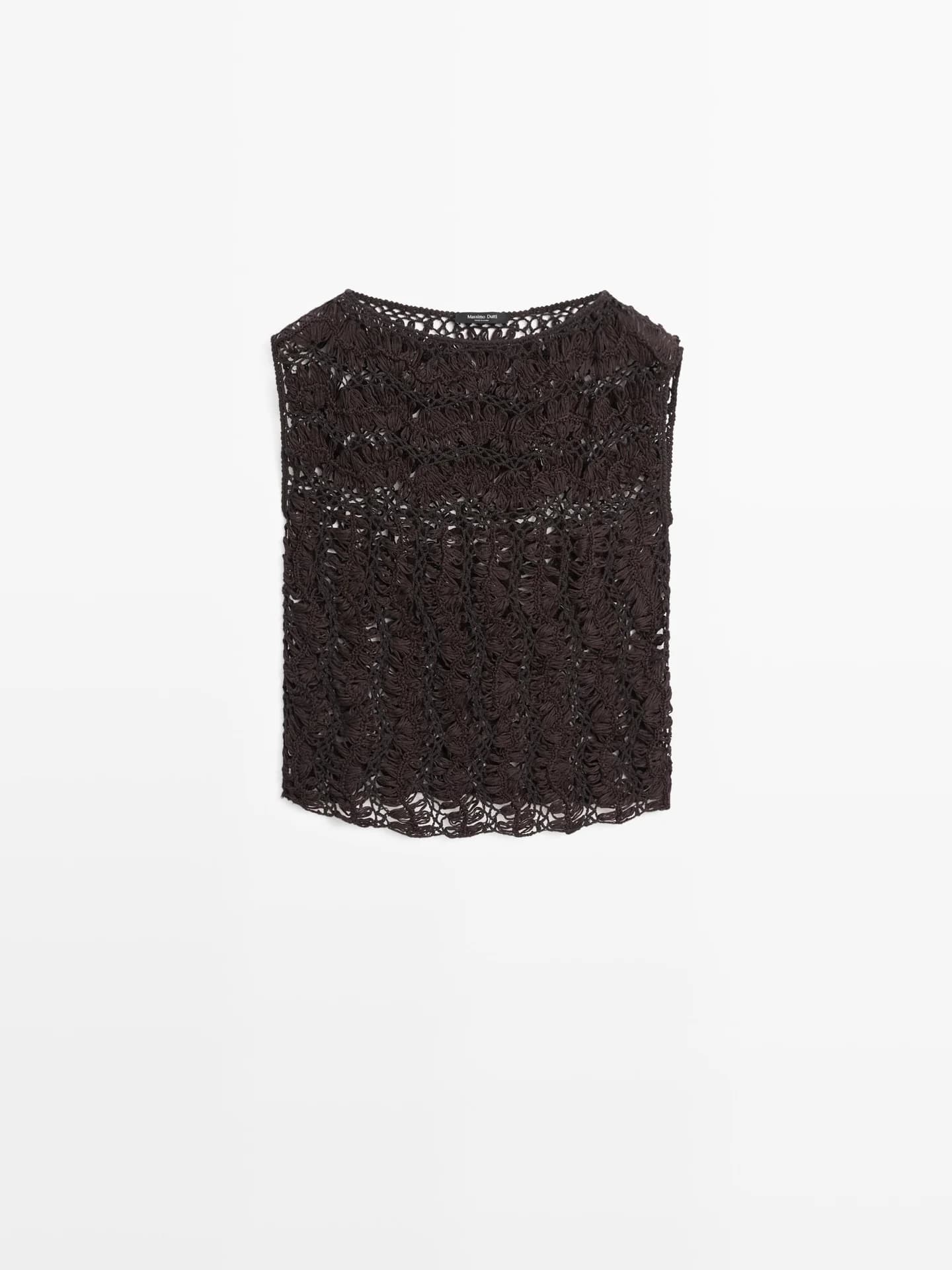 Вязаный топ крючком - фото 7