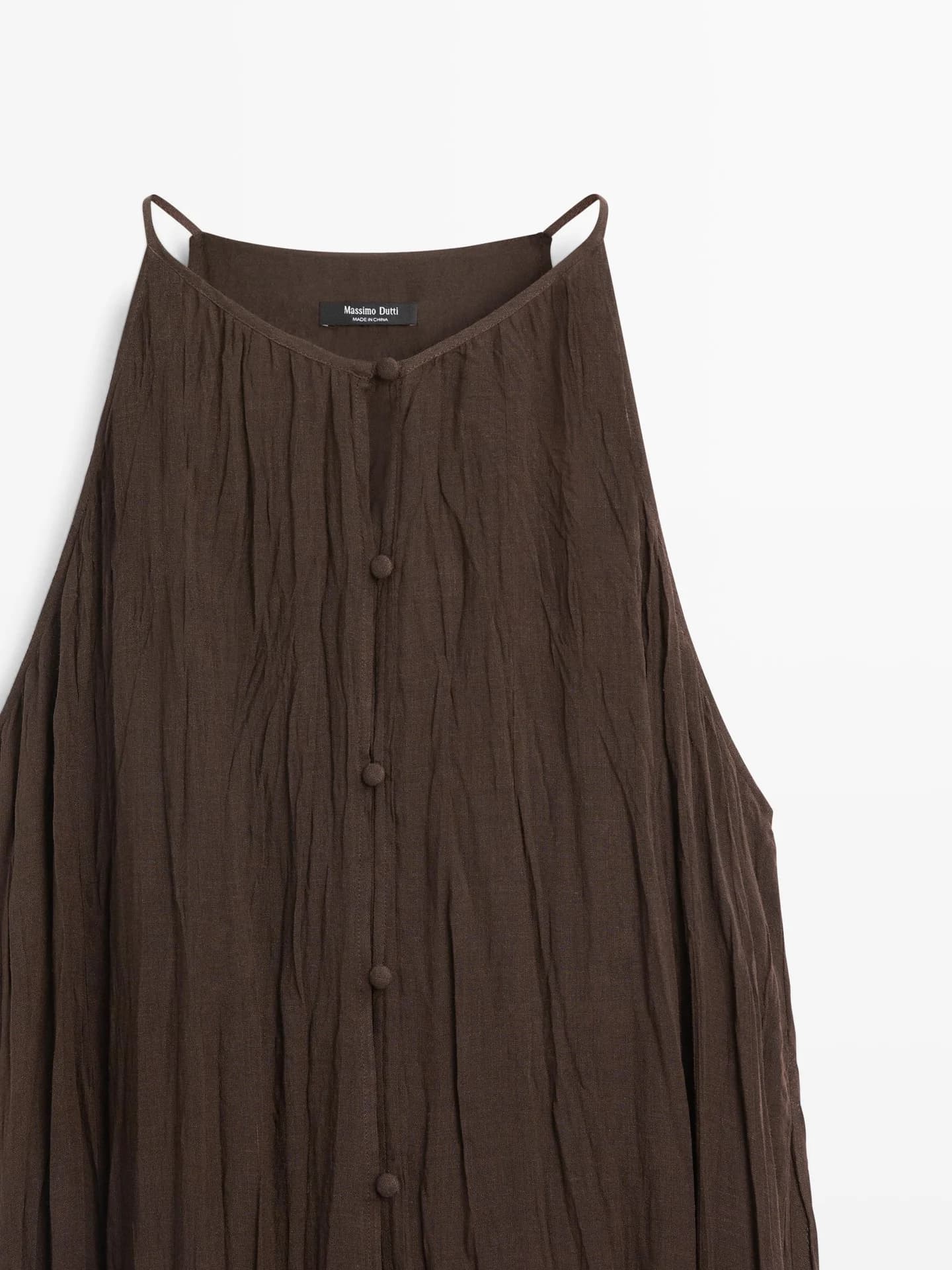 Свободное платье средней длины на пуговицах. - фото 13