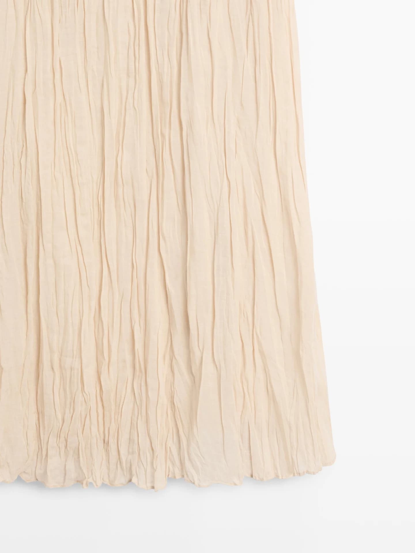 Свободная юбка миди со плиссированными деталями