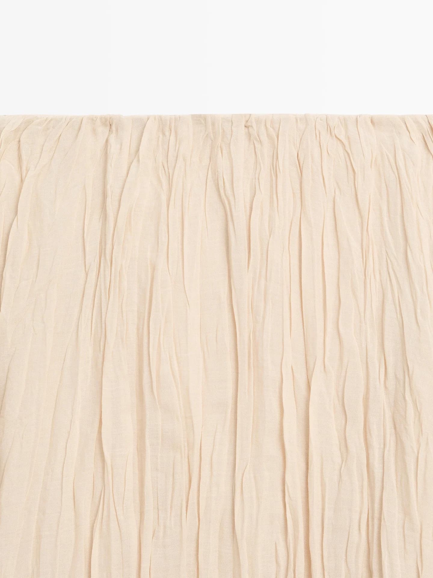 Свободная юбка миди со плиссированными деталями - фото 4