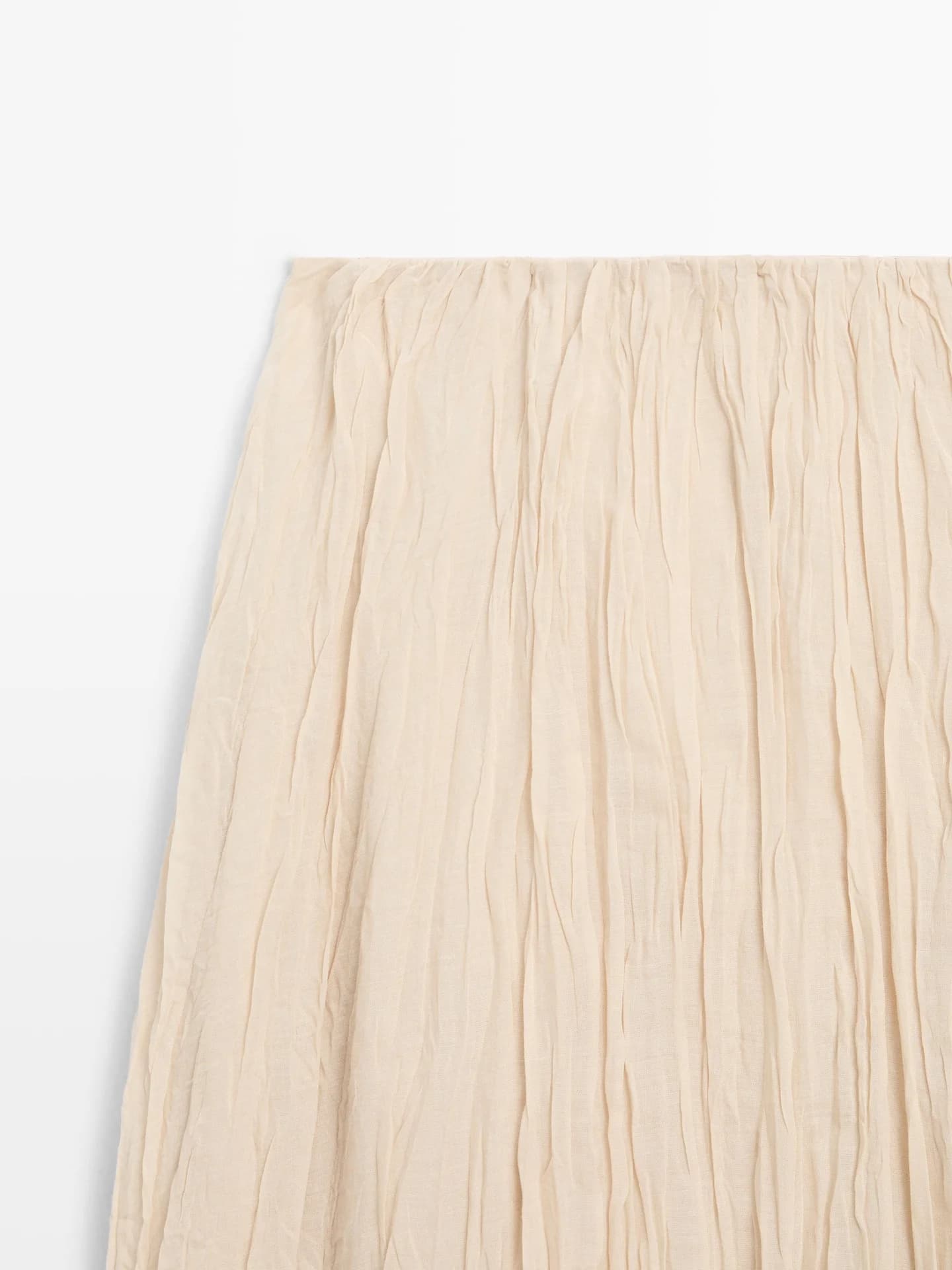 Свободная юбка миди со плиссированными деталями - фото 7