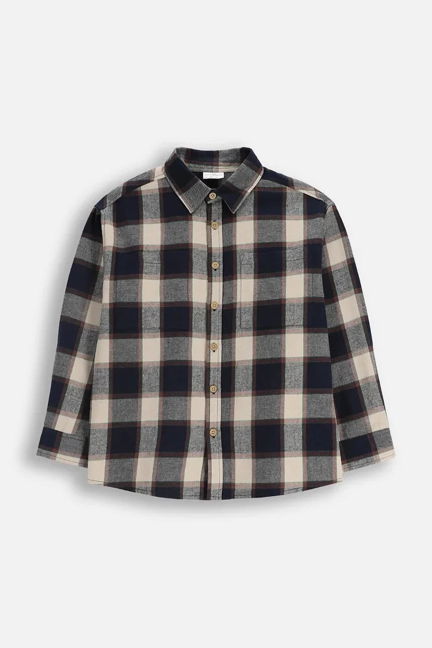 Детская хлопковая рубашка