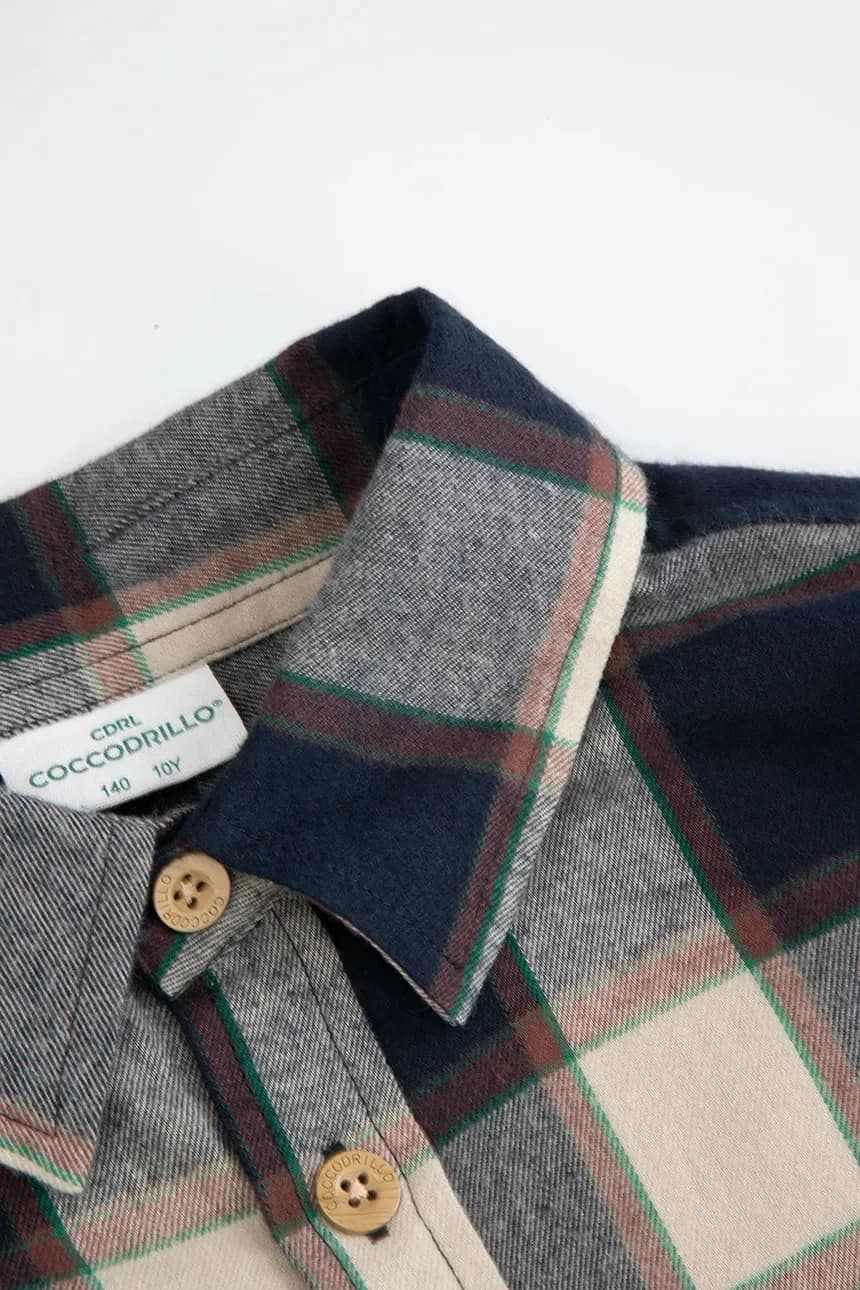 Детская хлопковая рубашка - фото 3