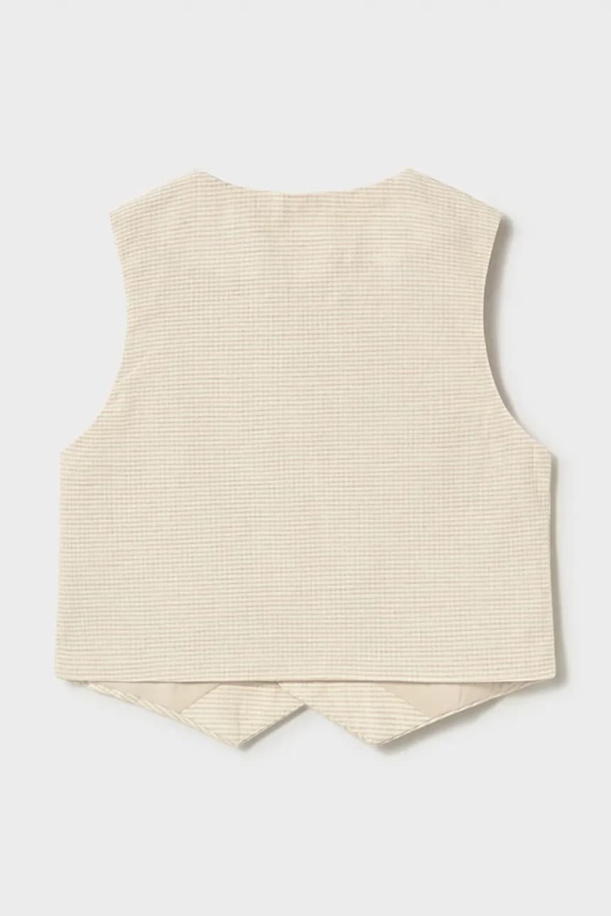 Детский жилет из смесового льна - фото 2