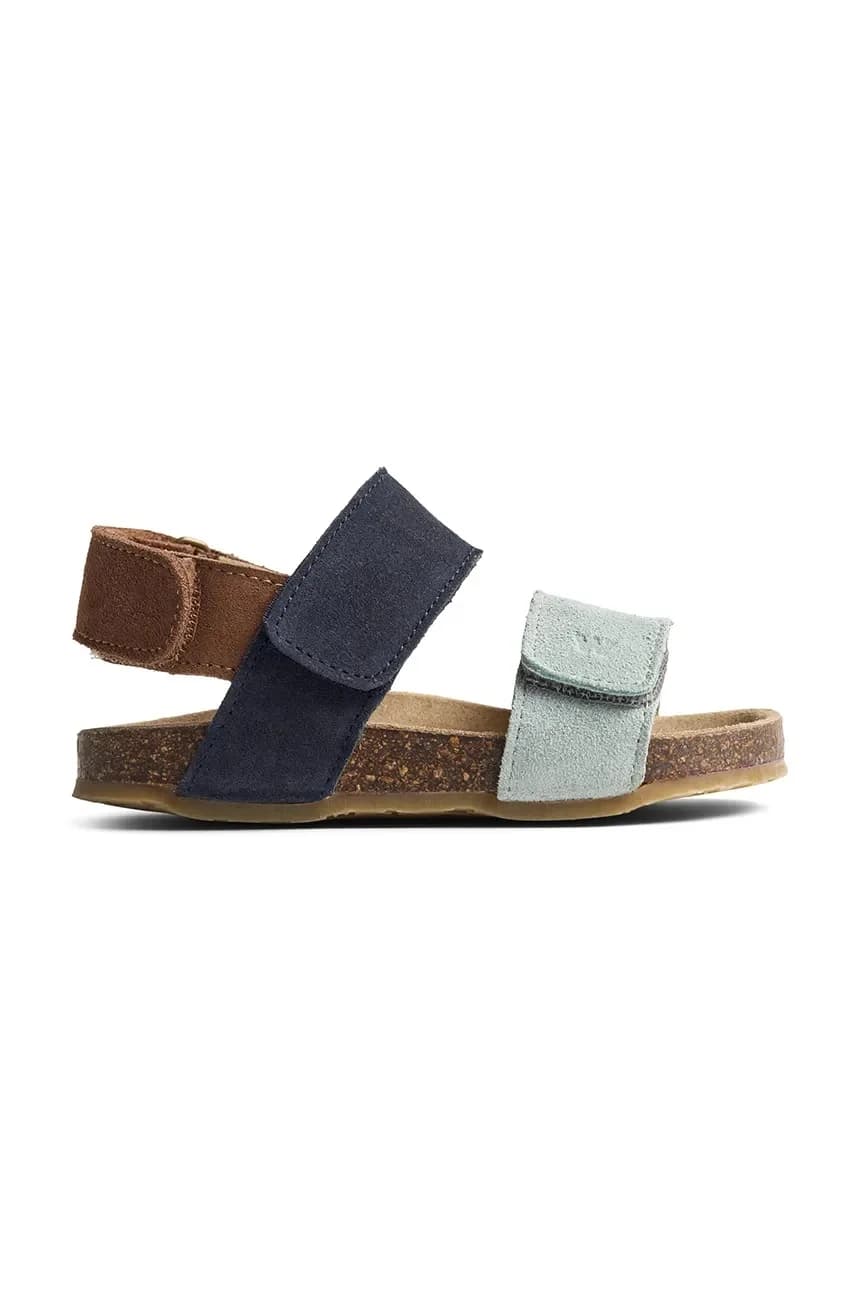 Детские замшевые сандалии