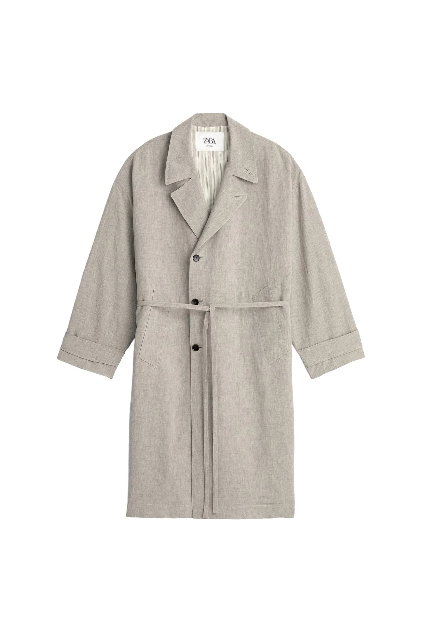 ПАРКА ИЗ ВИСКОЗЫ И ЛЬНА, СВОБОДНОГО КРОНА - фото 3