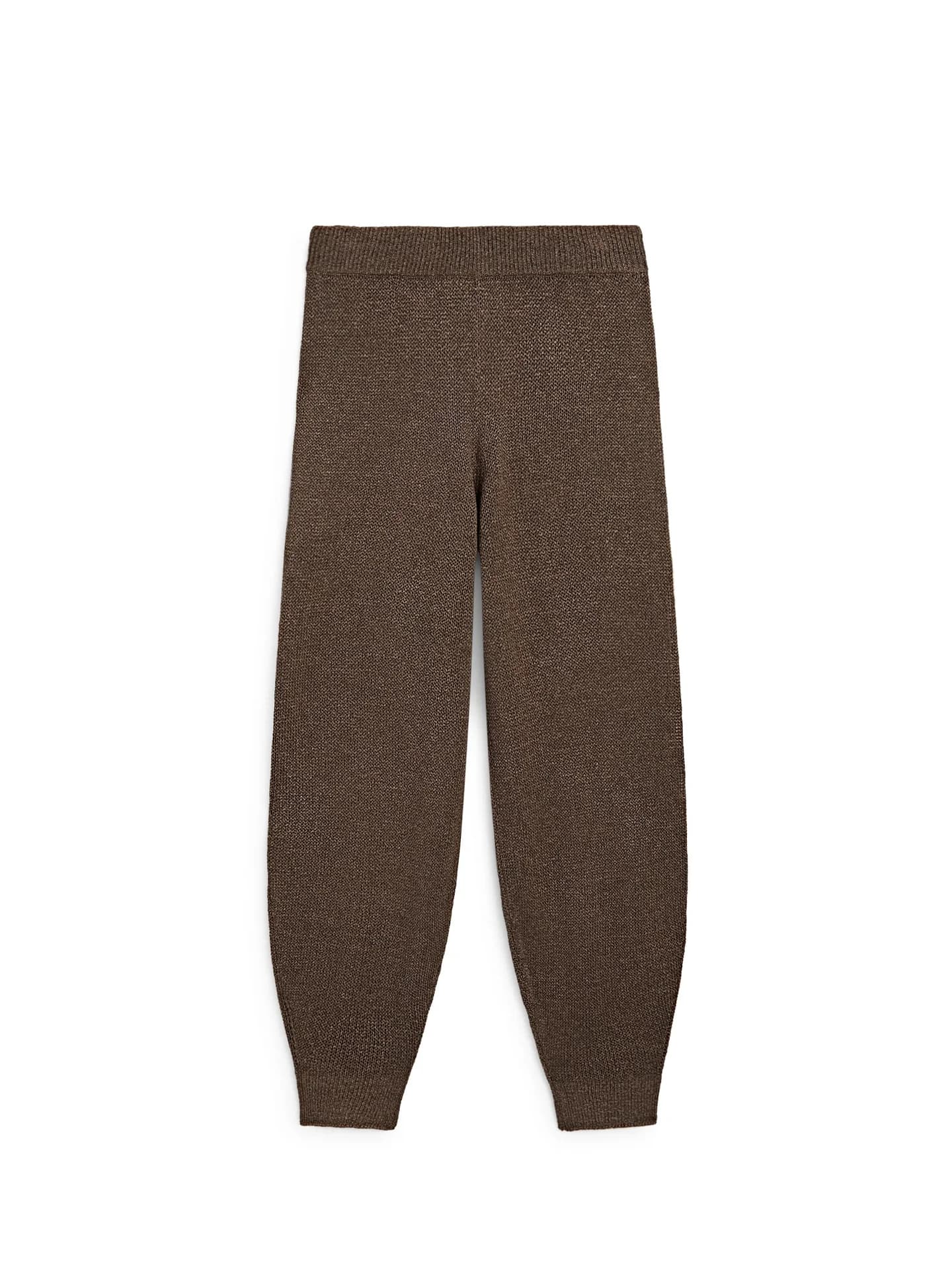 Трикотажные брюки объемного кроя для создания целостного образа. - фото 3