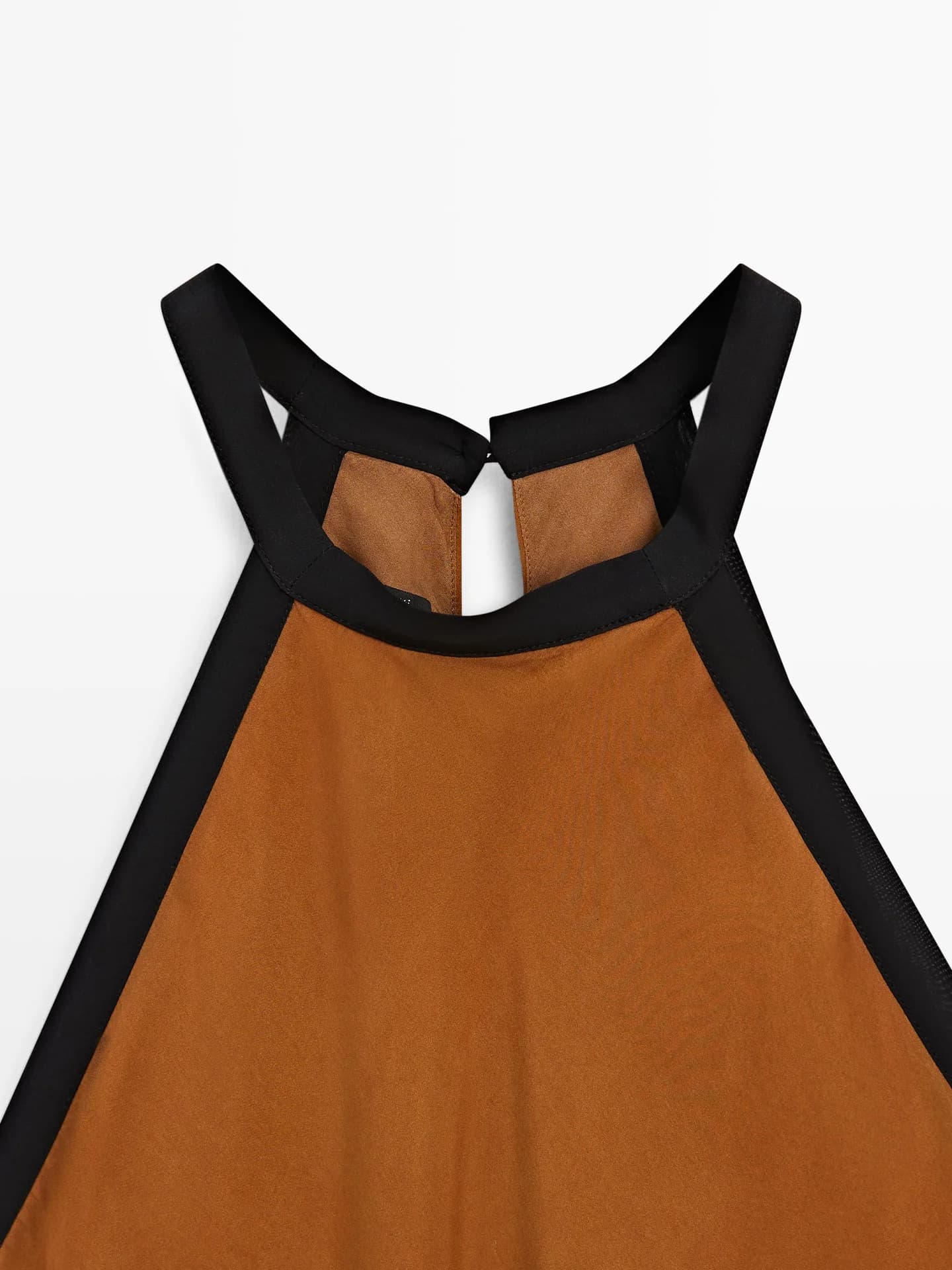 Платье средней длины с контрастными слоями - фото 7