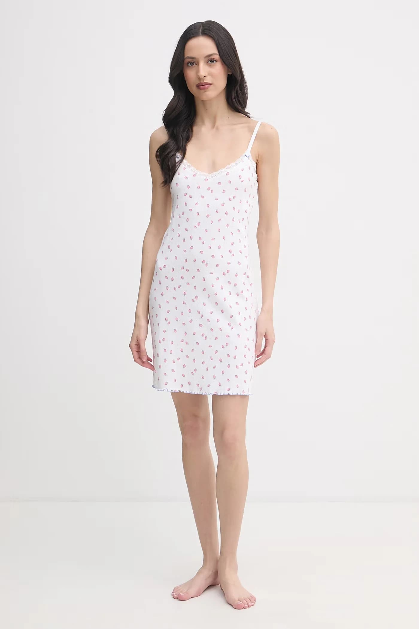 Женская хлопковая ночная рубашка - фото 2