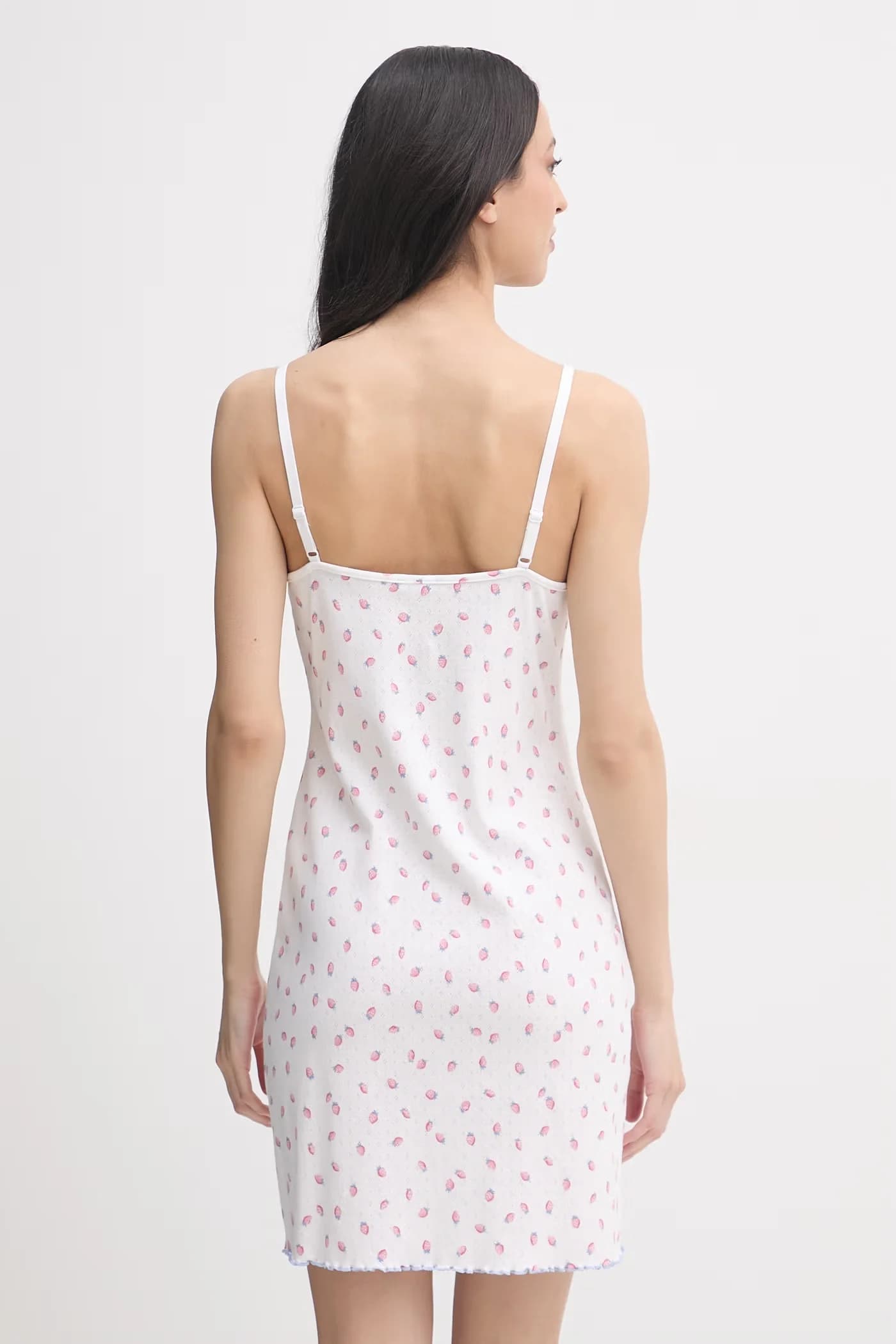 Женская хлопковая ночная рубашка - фото 3