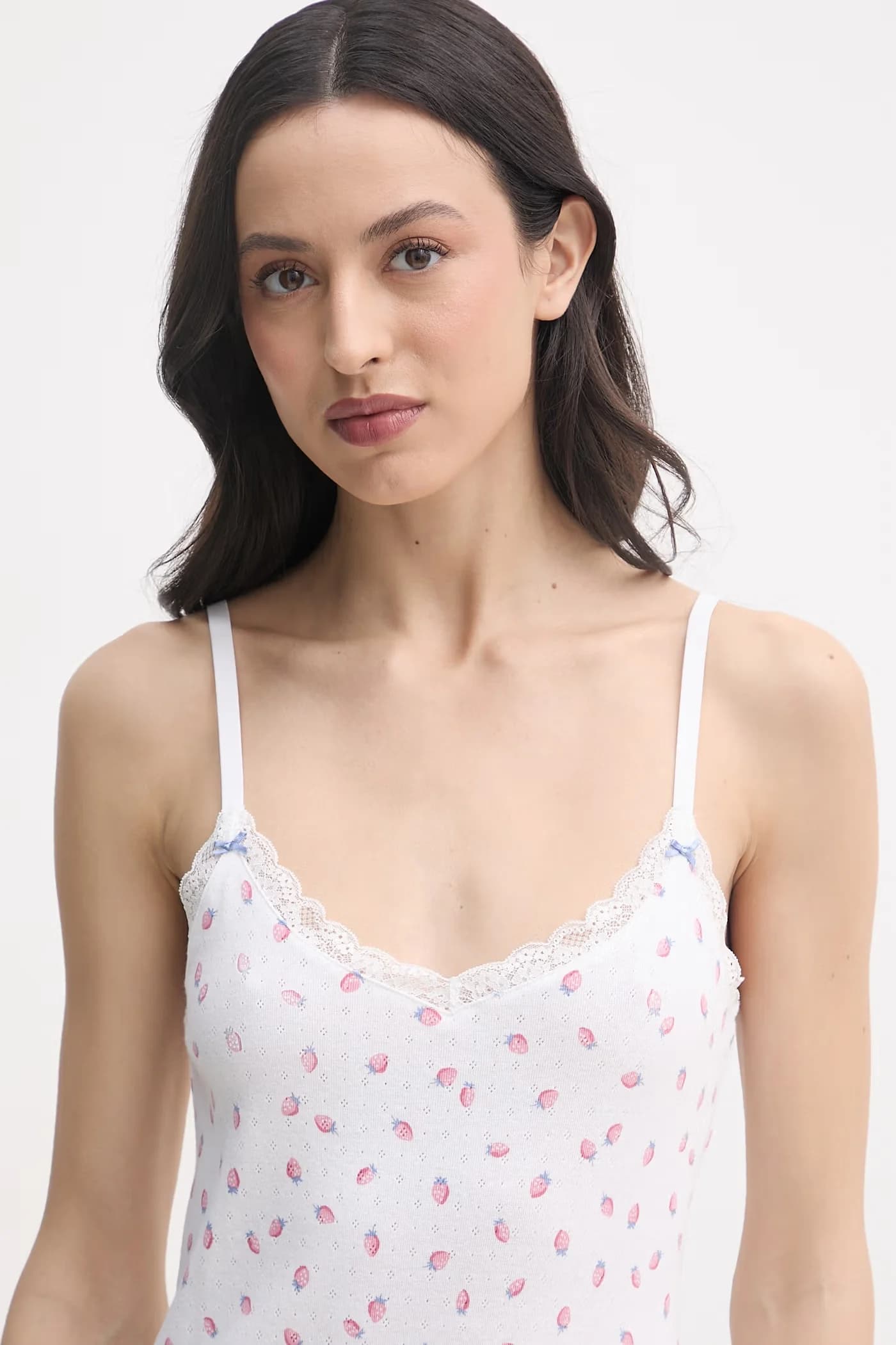 Женская хлопковая ночная рубашка - фото 4