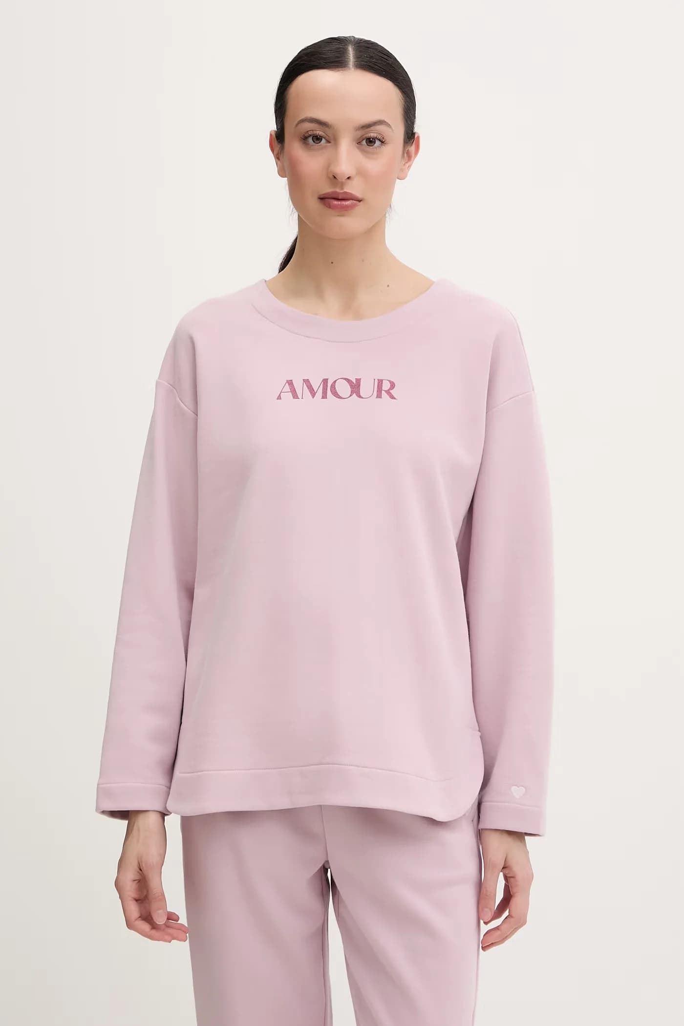 Женская хлопковая пижама с длинными рукавами