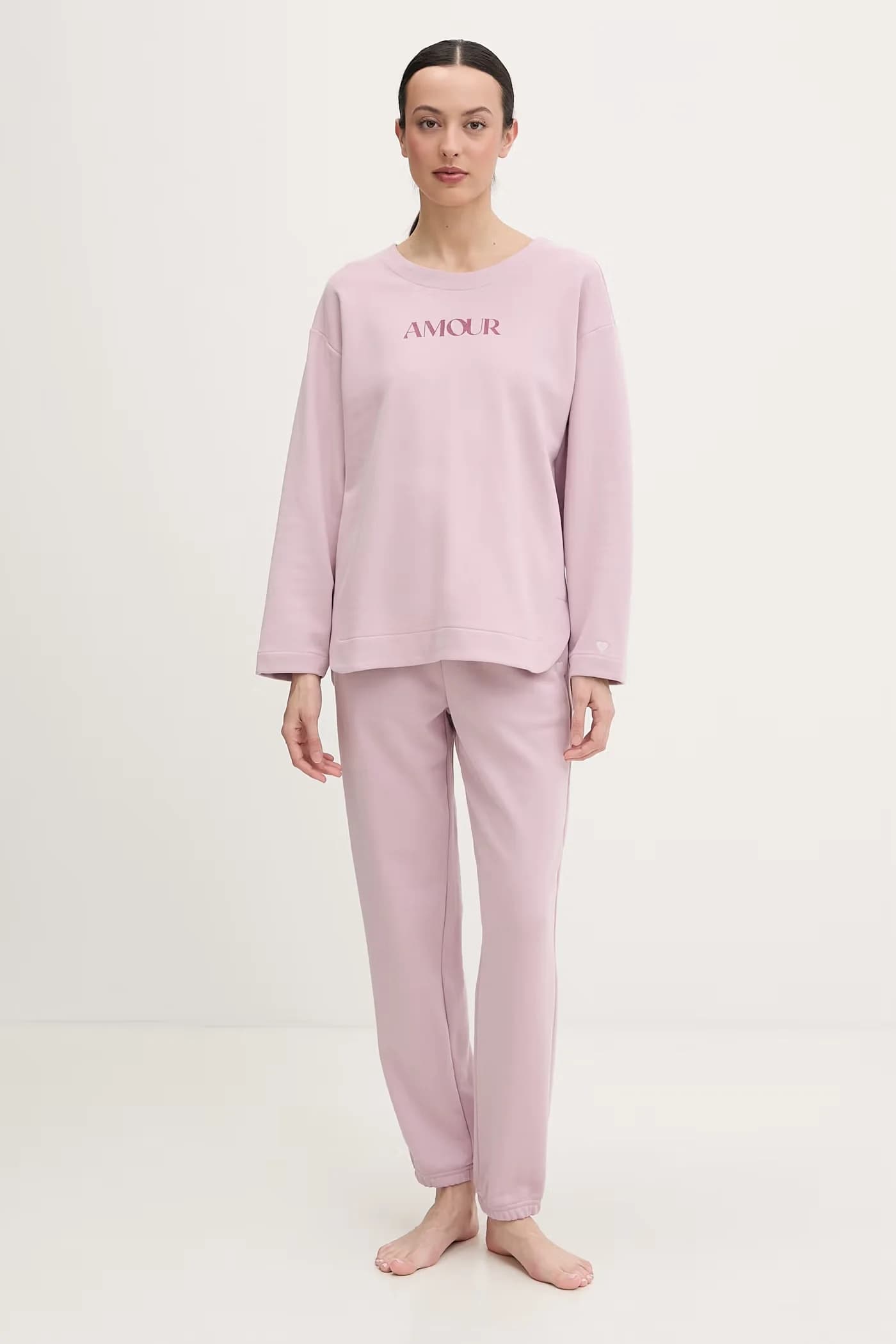 Женская хлопковая пижама с длинными рукавами - фото 2