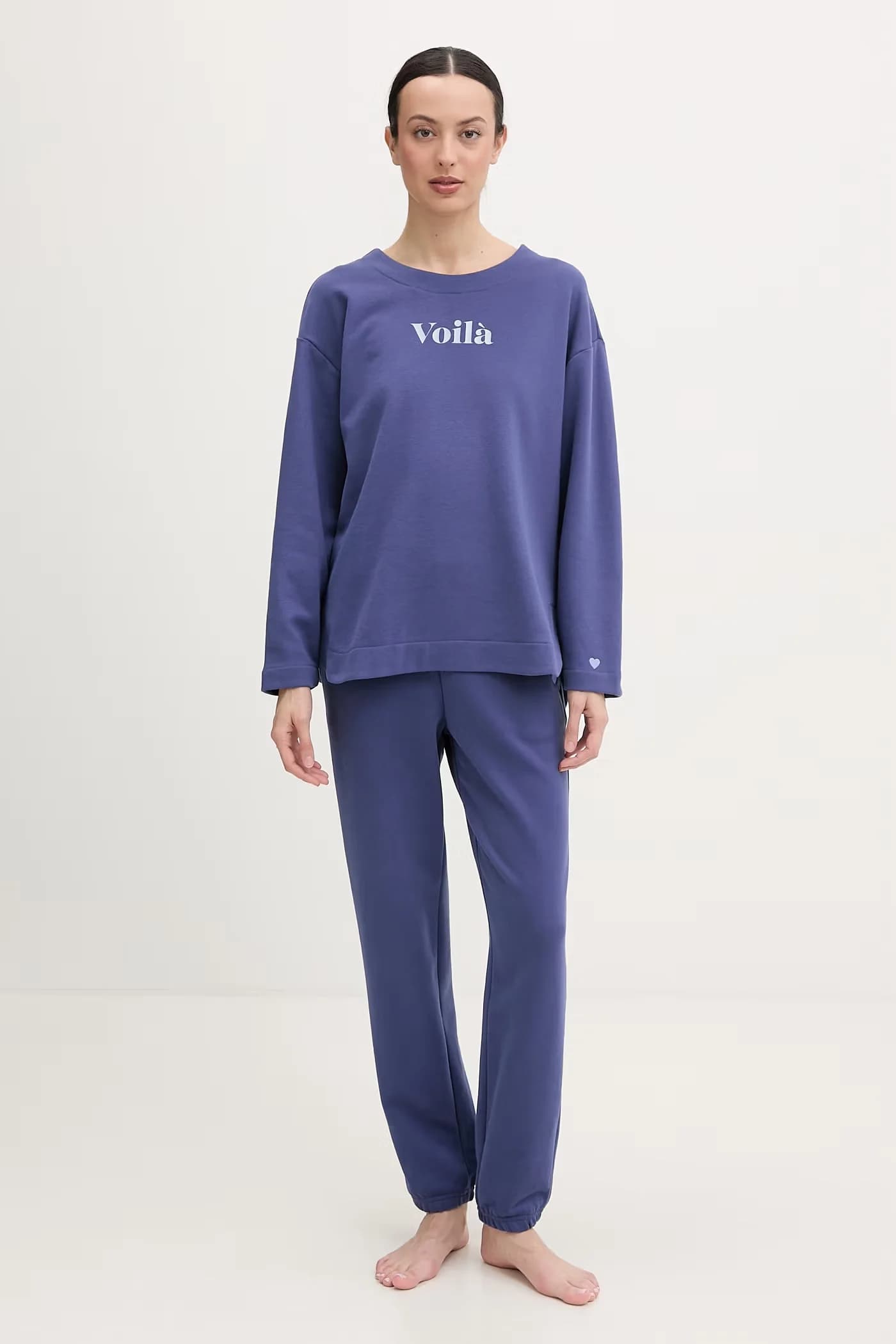 Женская пижама с длинными рукавами из хлопка - фото 2