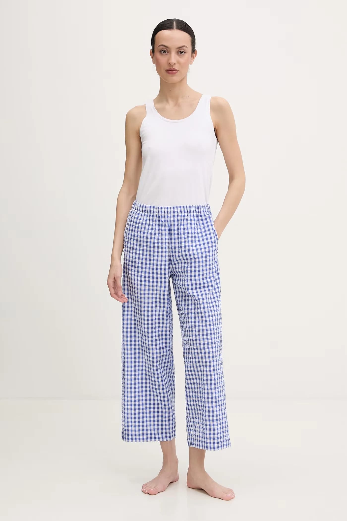 Женские хлопковые пижамные штаны - фото 2