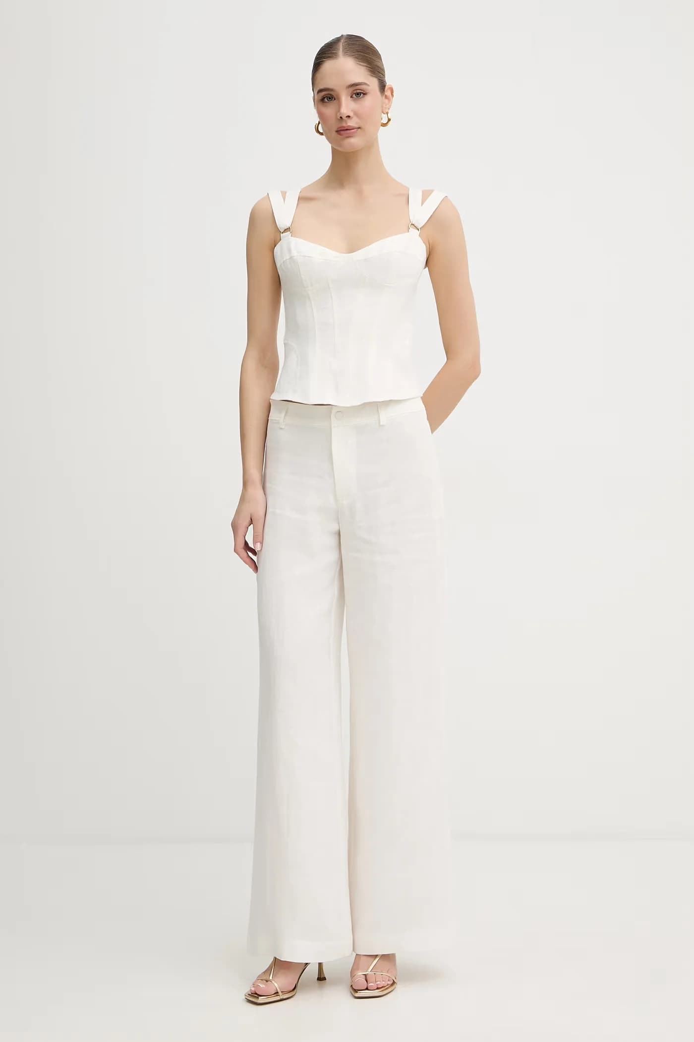 Женский льняной топ - фото 2