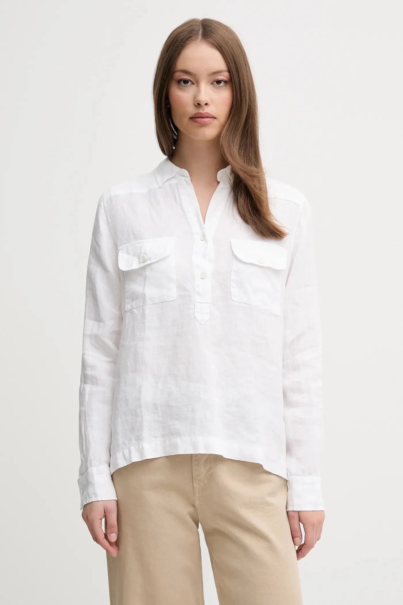 Льняная блузка