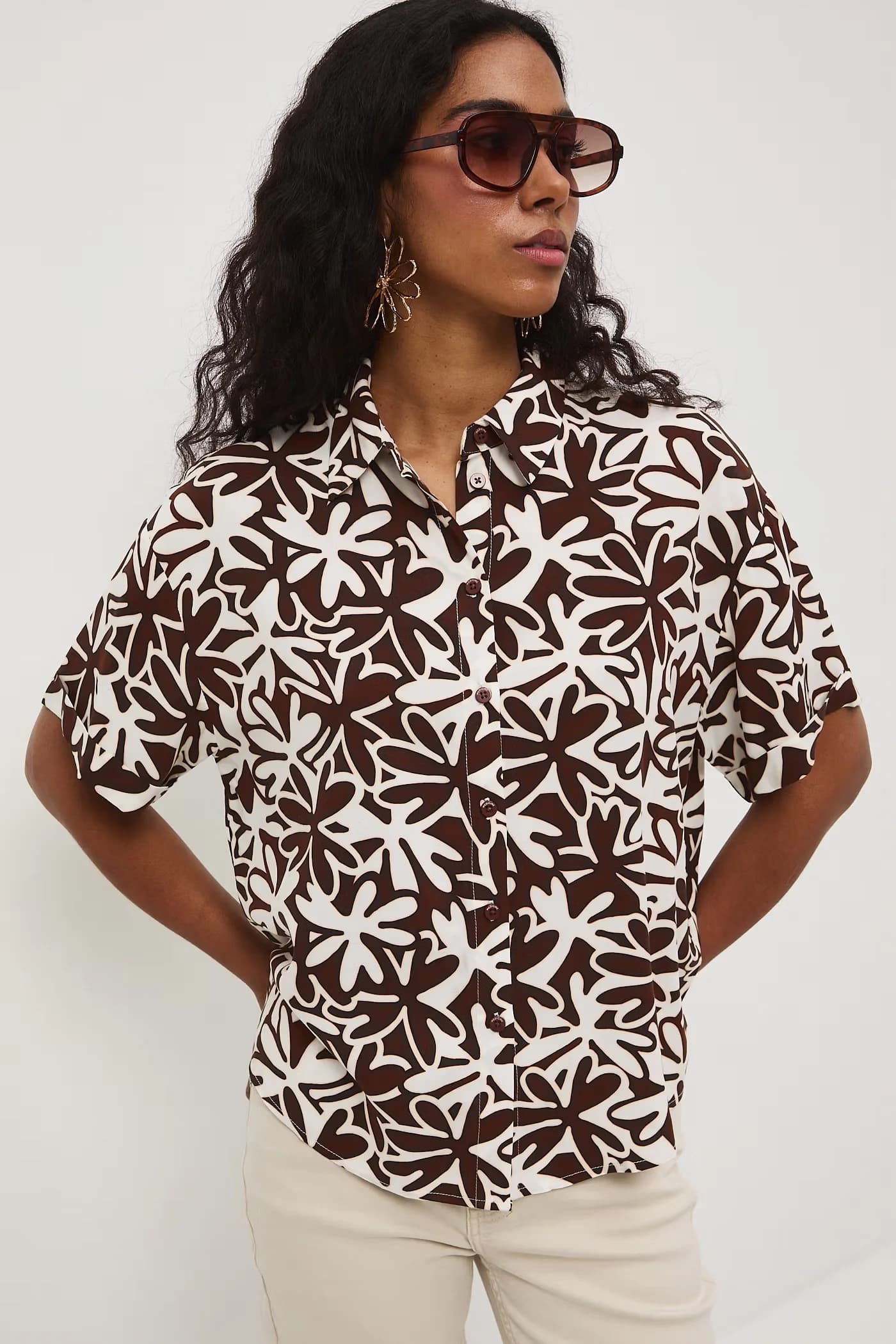 Женская рубашка из вискозы