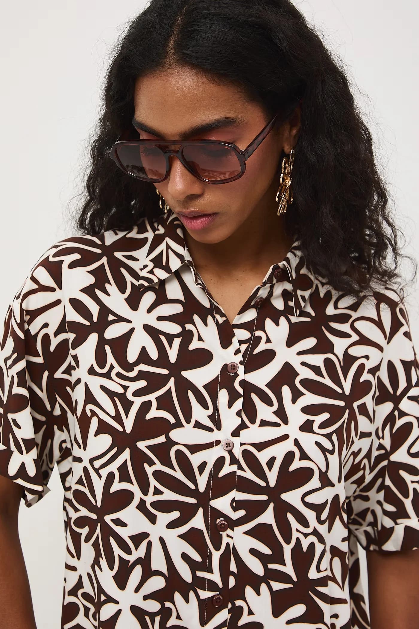 Женская рубашка из вискозы - фото 4