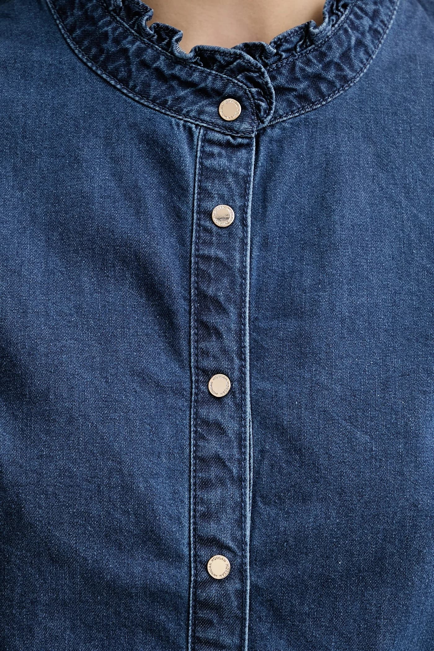 Женская джинсовая рубашка - фото 5