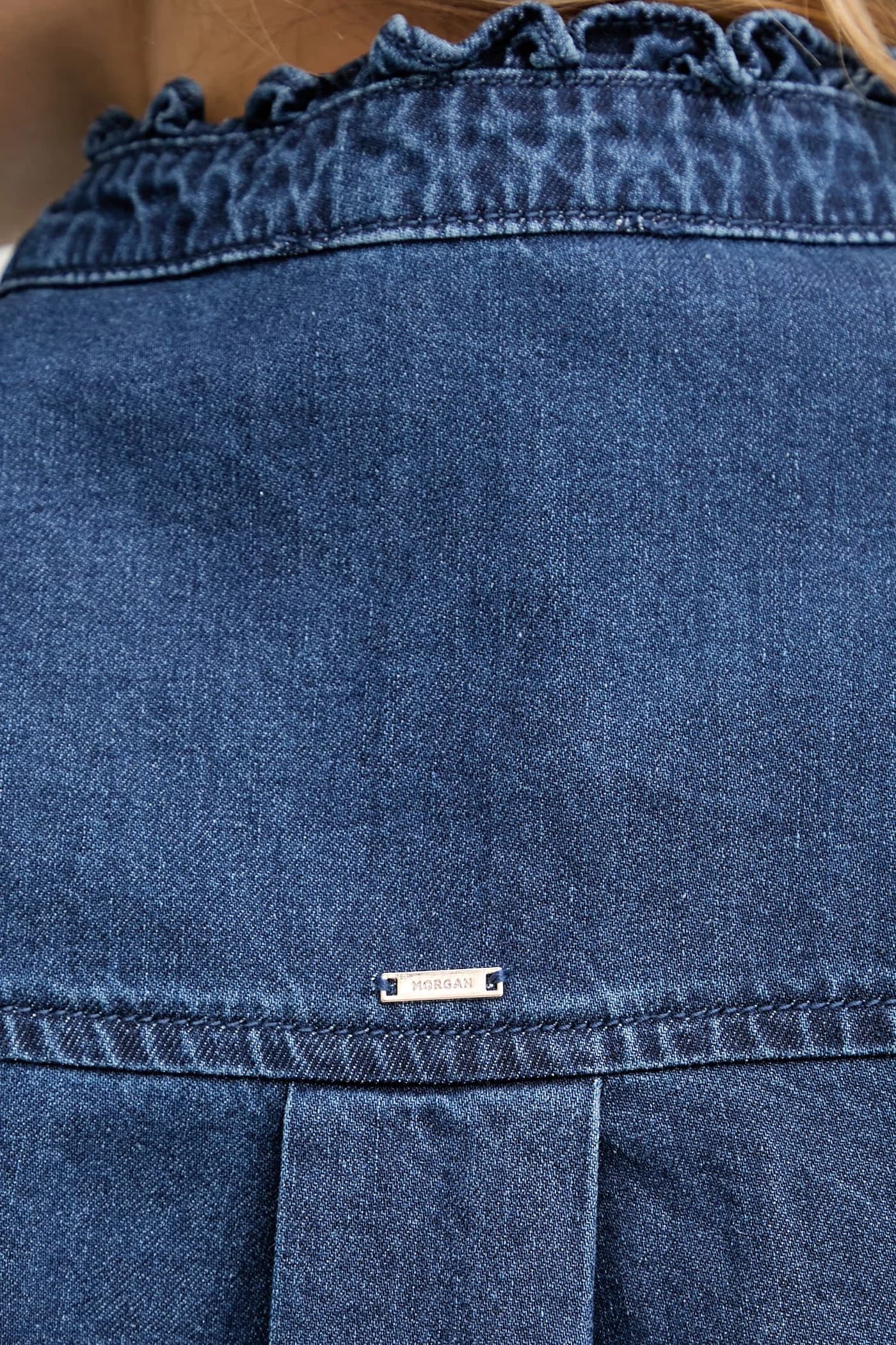 Женская джинсовая рубашка - фото 6