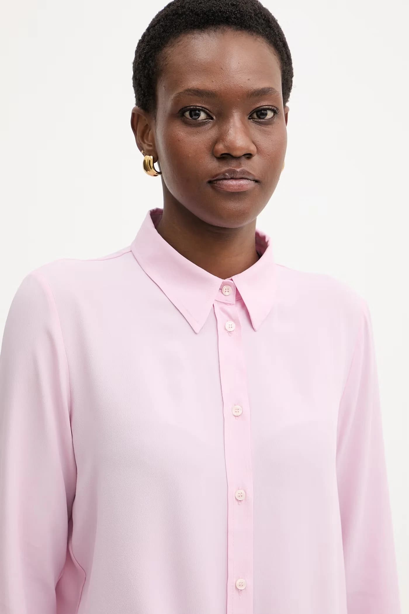 Женская рубашка Emme из смесового шелка от Marella - фото 4