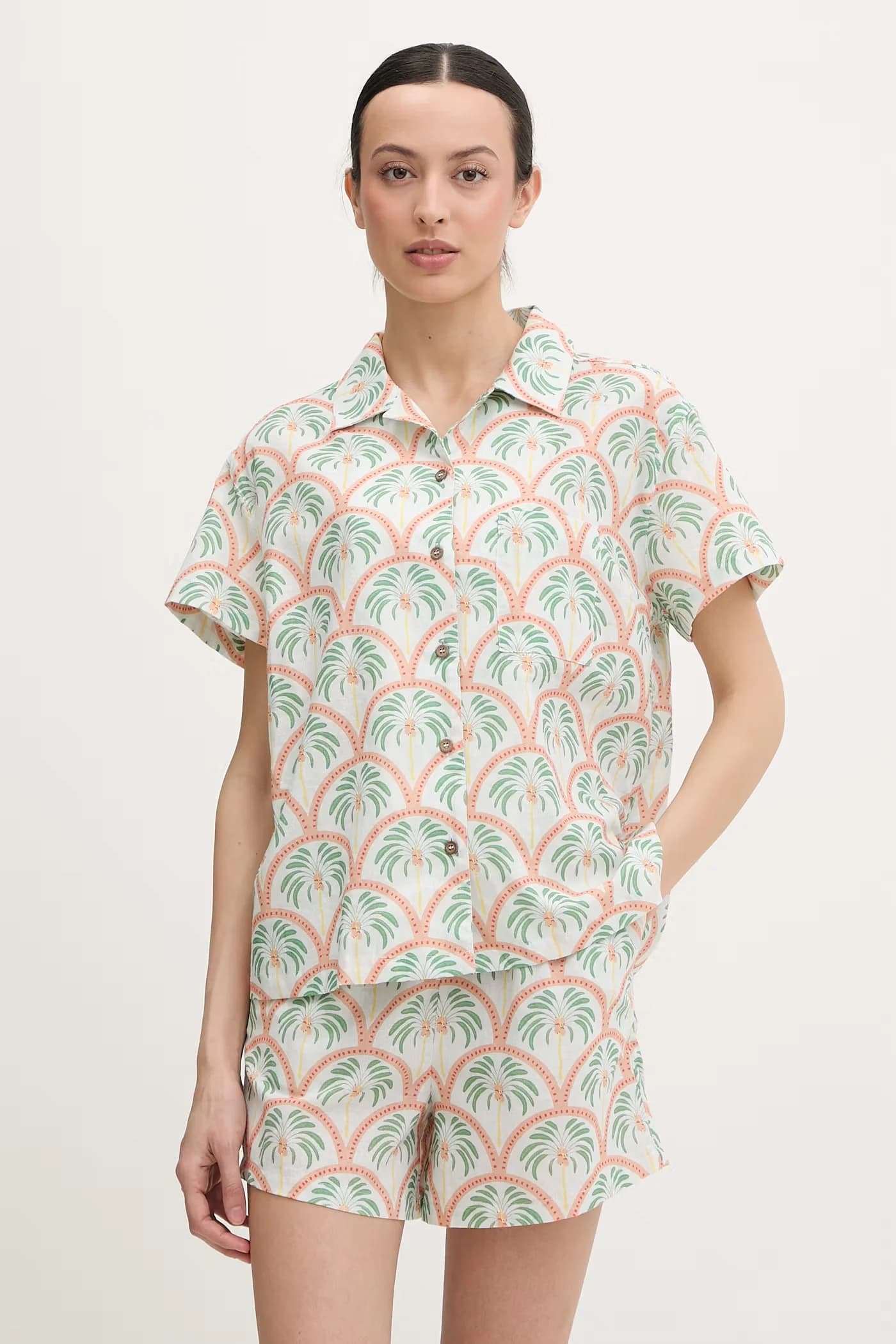 BEACH хлопковая женская рубашка